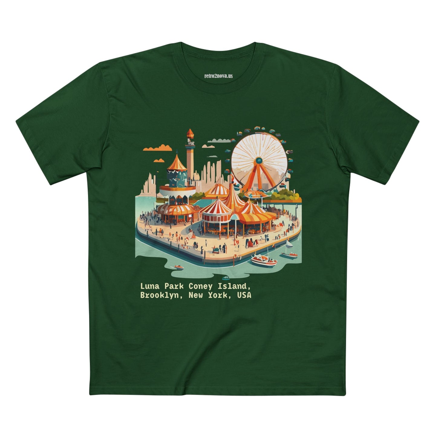 Travel Shirt Tourist Shirt Brooklyn Shirt Unisex Premium Cotton Tee By Retro2Nova TT16