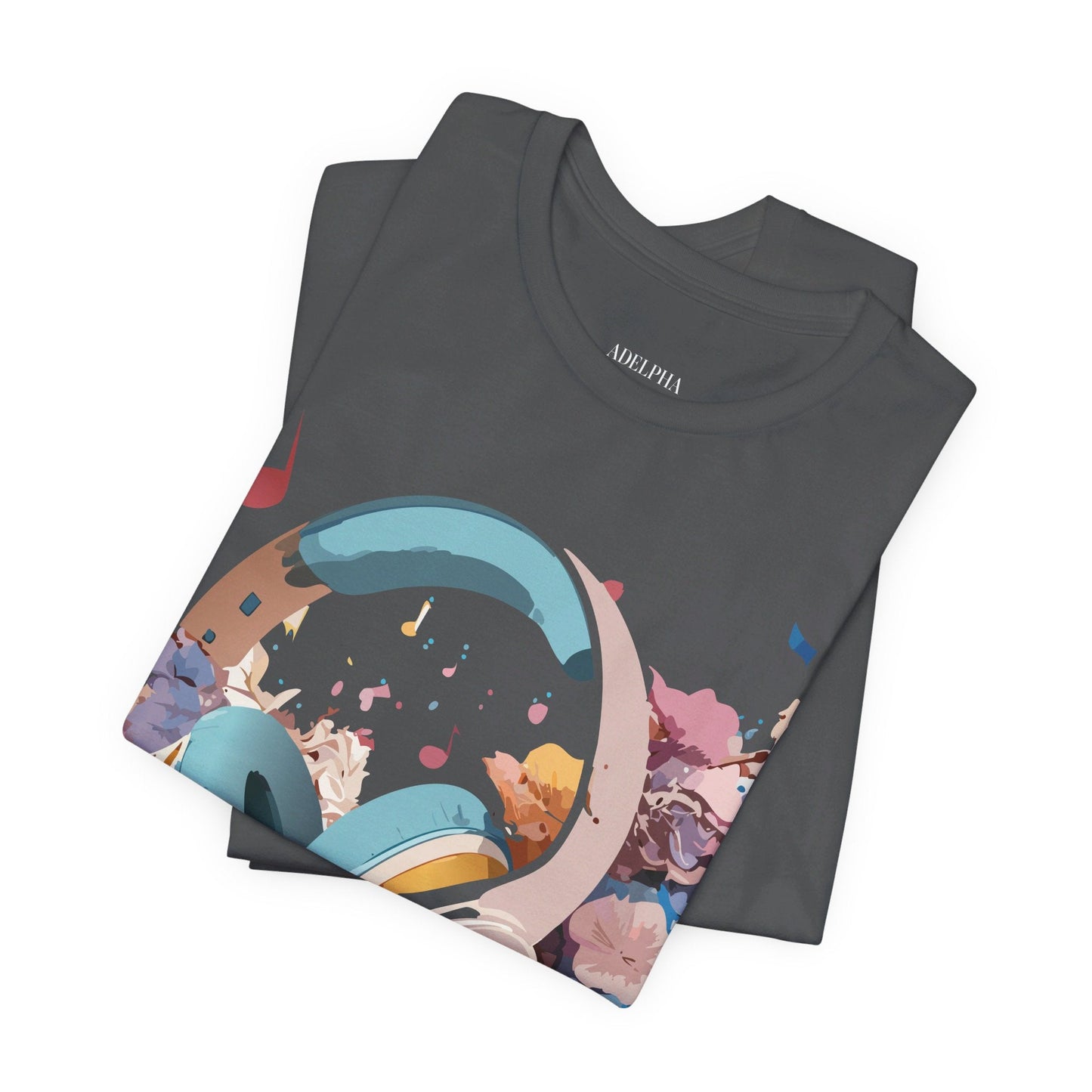 Music Graphic T Shirt Unisex Short Sleeve Tee Adelpha Vintage Inspired Art For Casual Everyday Wear