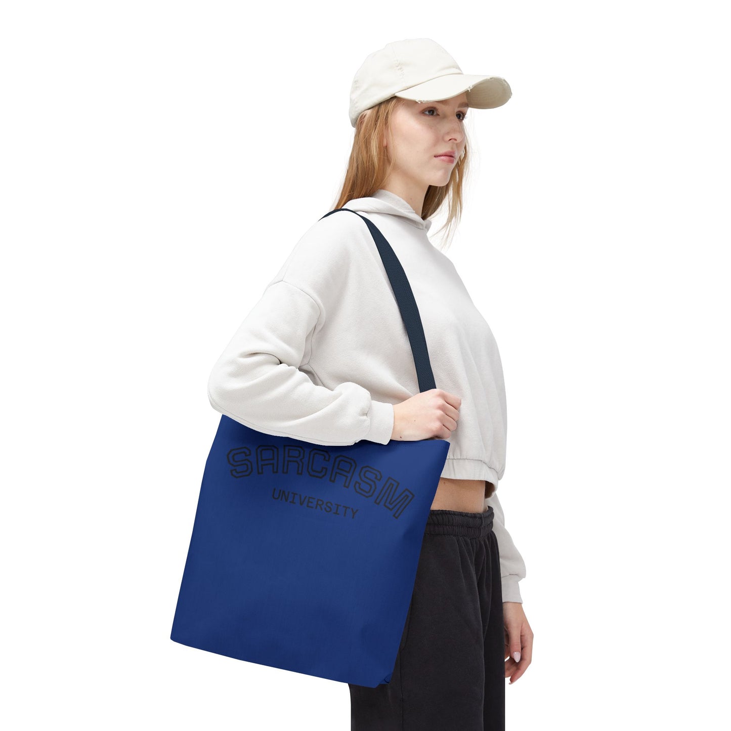 University NAVY COLOR CANVAS BAG  100% SPUN POLY 3 SIZES BLUE BAG-C2