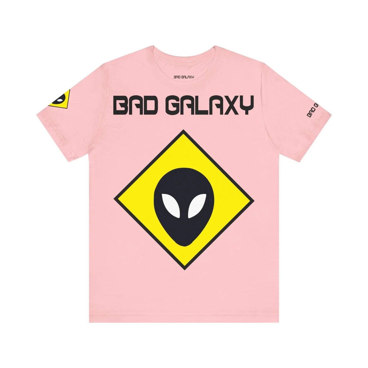 Bad Galaxy Tee Shirt With Alien 100 Percent Cotton Made In USA Eco Friendly Inks
