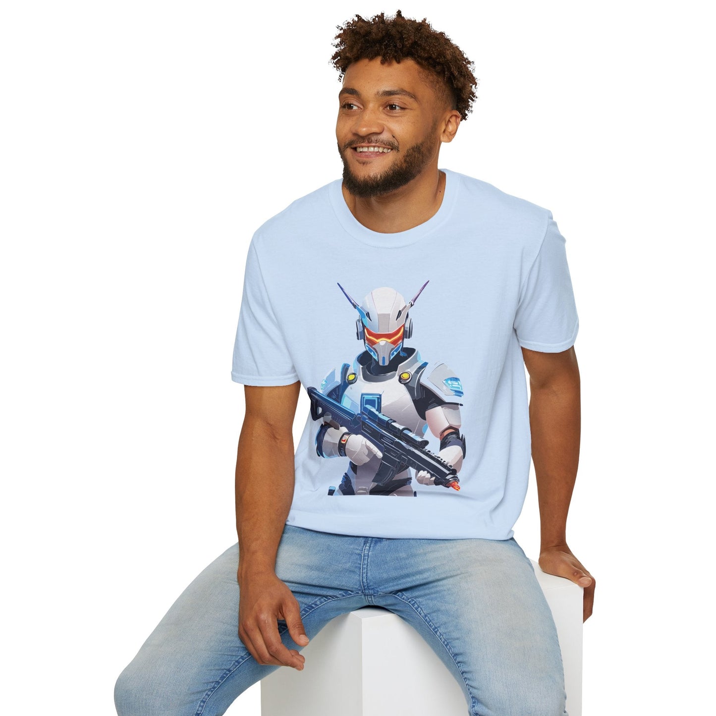 Robocop Graphic Unisex Cotton With Cyber Man Artwork Tee 1