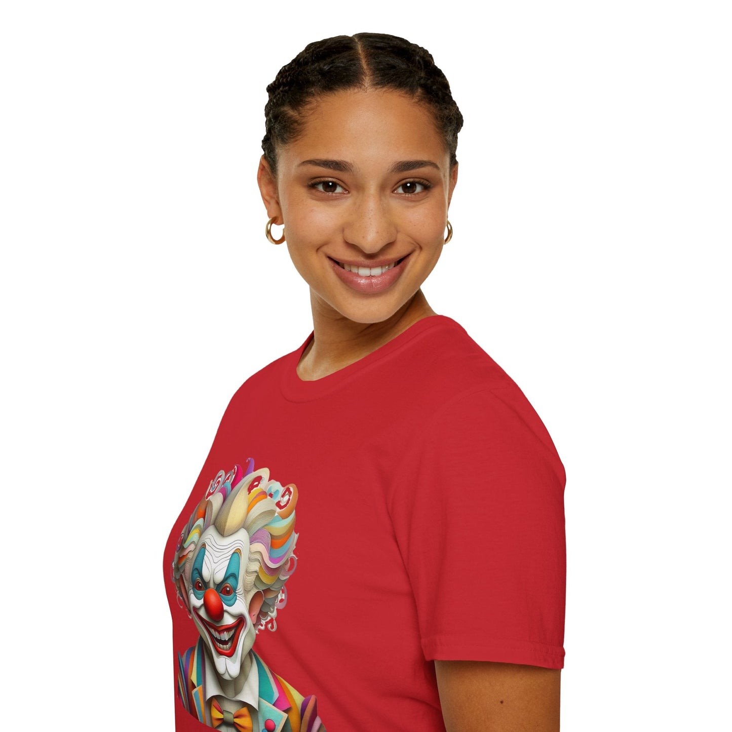 Clown Shirt Unisex T Shirt With Funny Man Circus Motif And Scary Man Design Graphic Print
