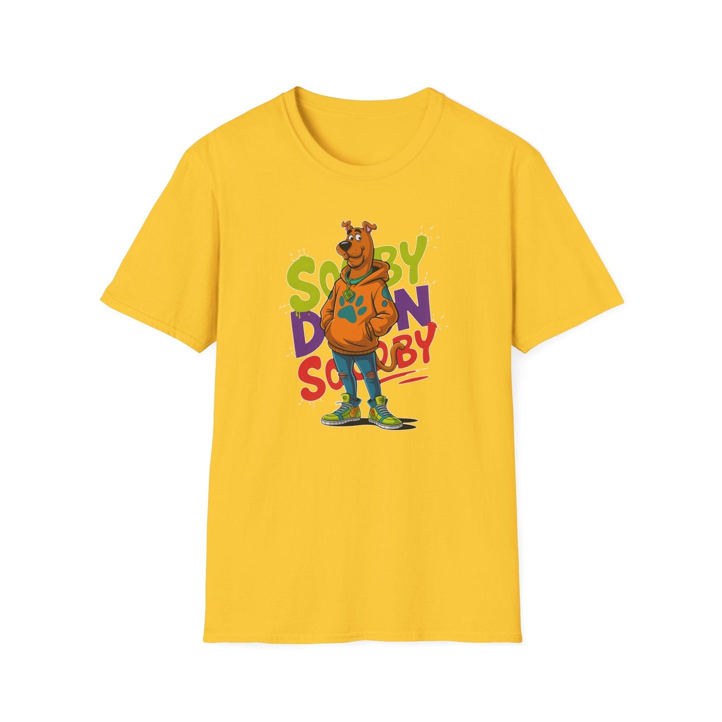 Unisex Cartoon T Shirt With Animation And Funny Animals Tee Gildan Softstyle 64000