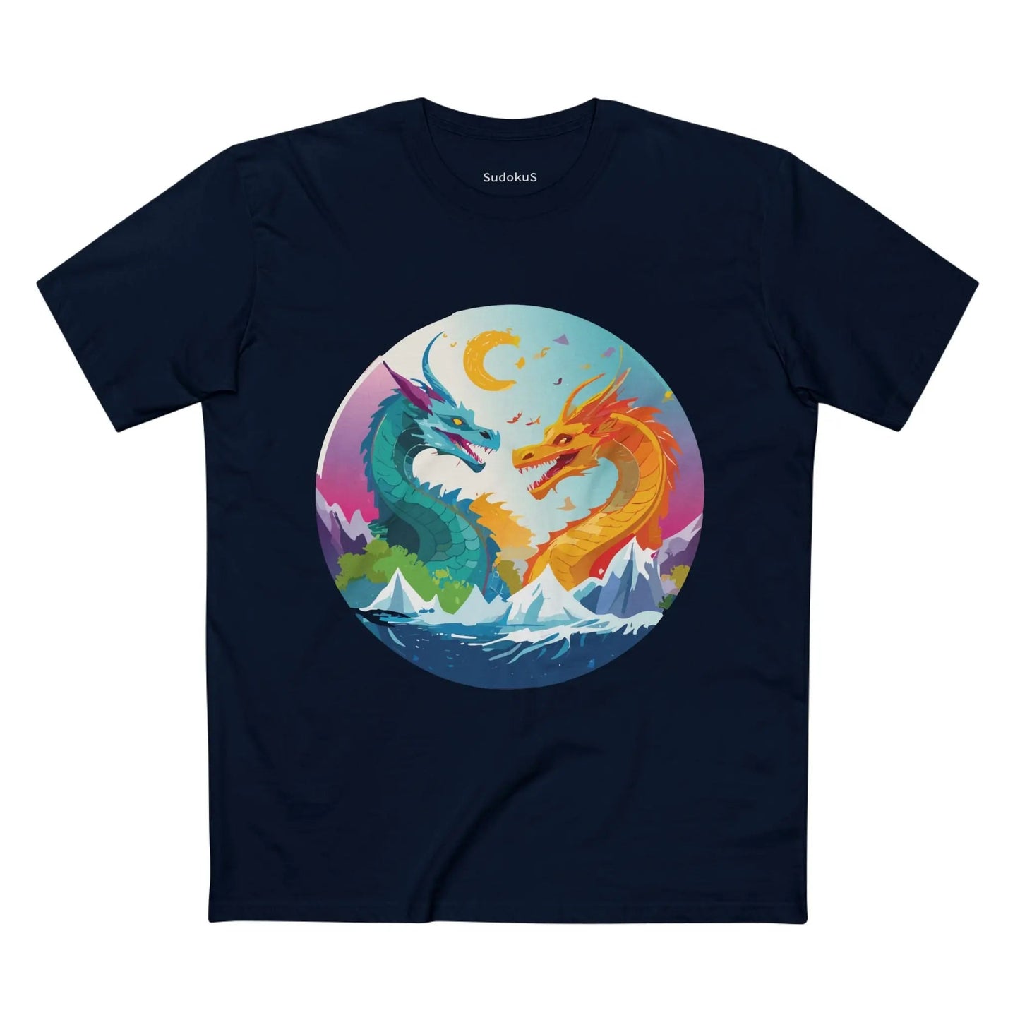 Dragon Graphic Unisex 100 Cotton Staple Tee 17