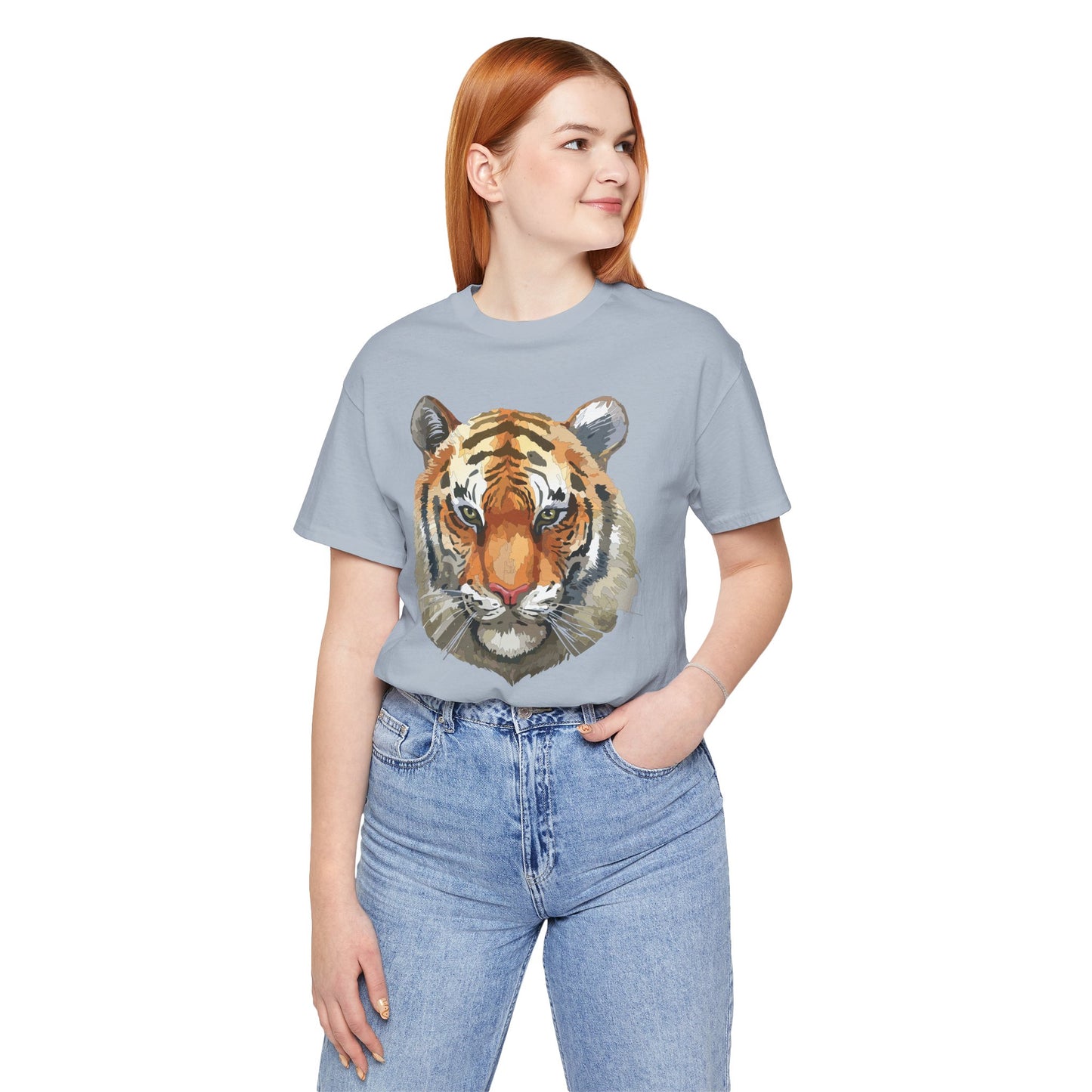 Unisex Tiger Tee, Animal Shirt, Tee Shirt with Tiger, Safari T-Shirt, Animal Tees, Big Cat Shirt, Safari T-Shirt 4