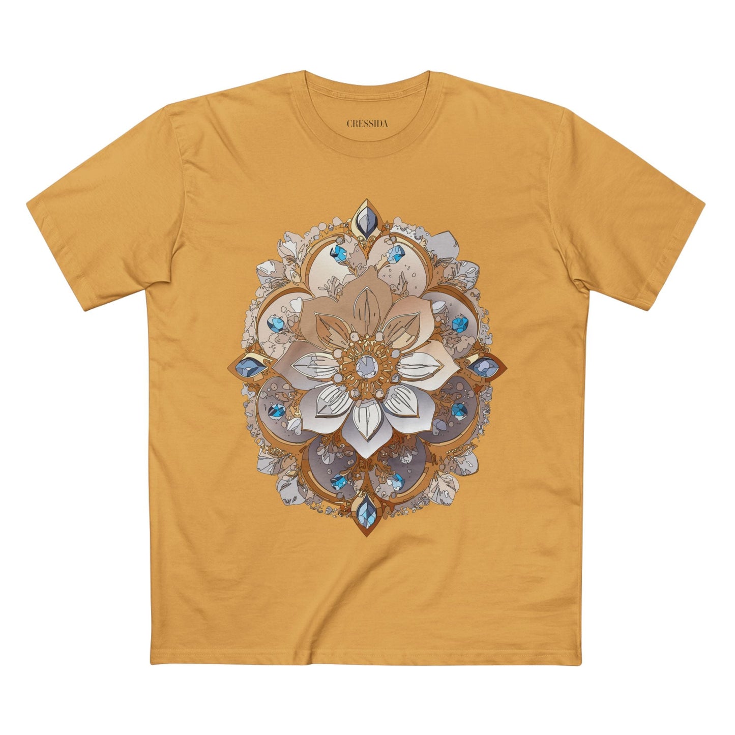 Floral Graphic T-Shirt Unisex 100 Cotton Art Design with Antique Flowers Tee 20