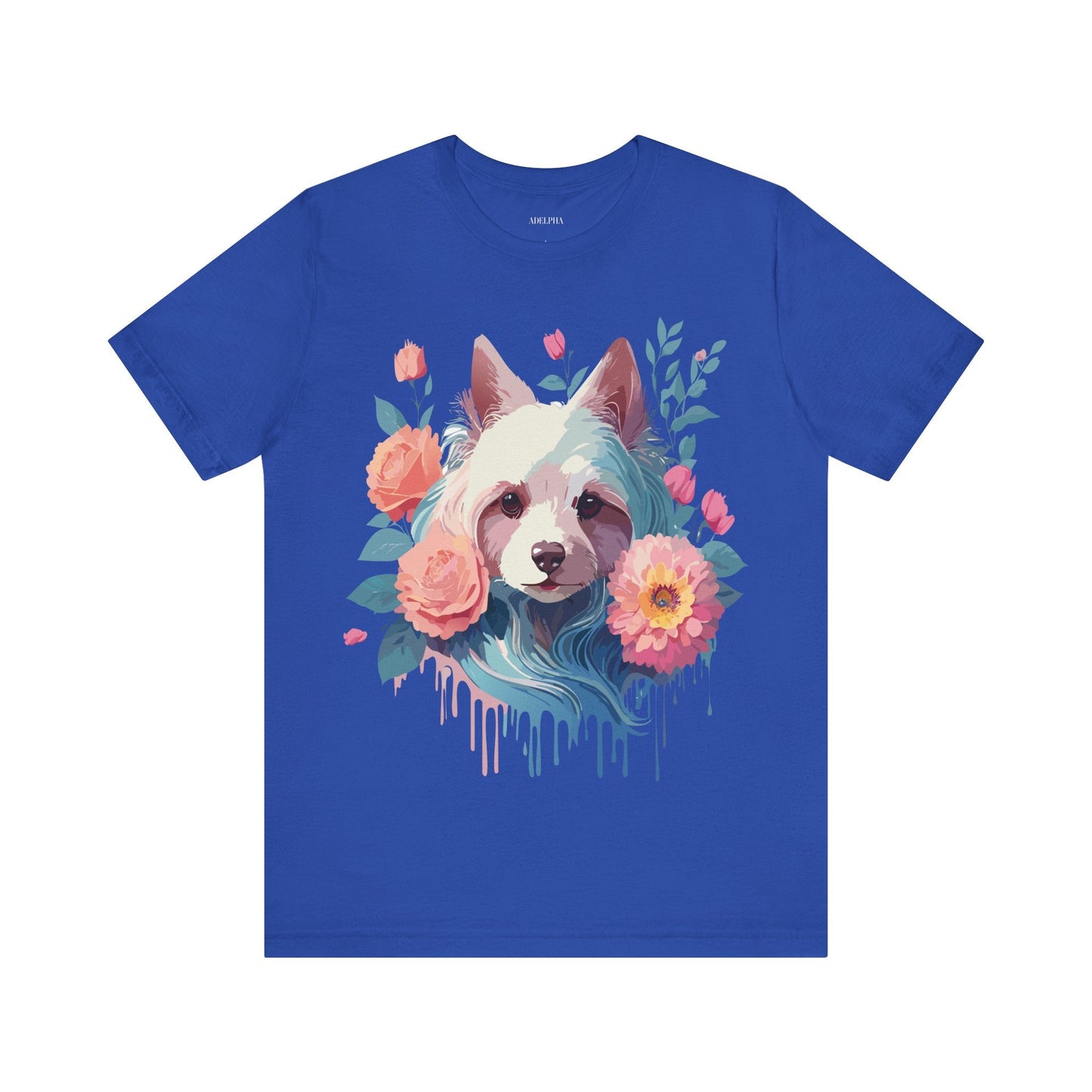 Adelpha Unisex Graphic Dog Shirt Short Sleeve Tee With Vintage Inspired Artwork Design
