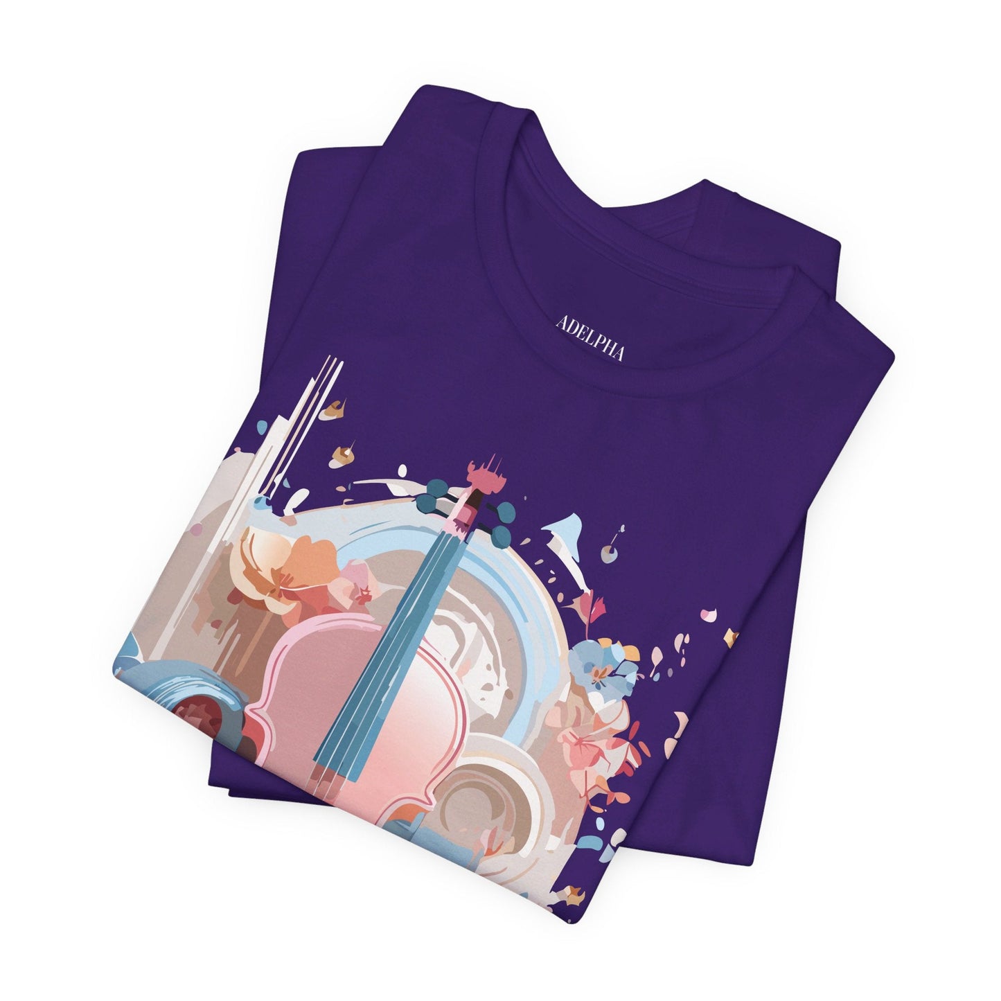 Music T Shirt Unisex Graphic Tee By Adelpha Art Design Vintage Inspired Short Sleeve