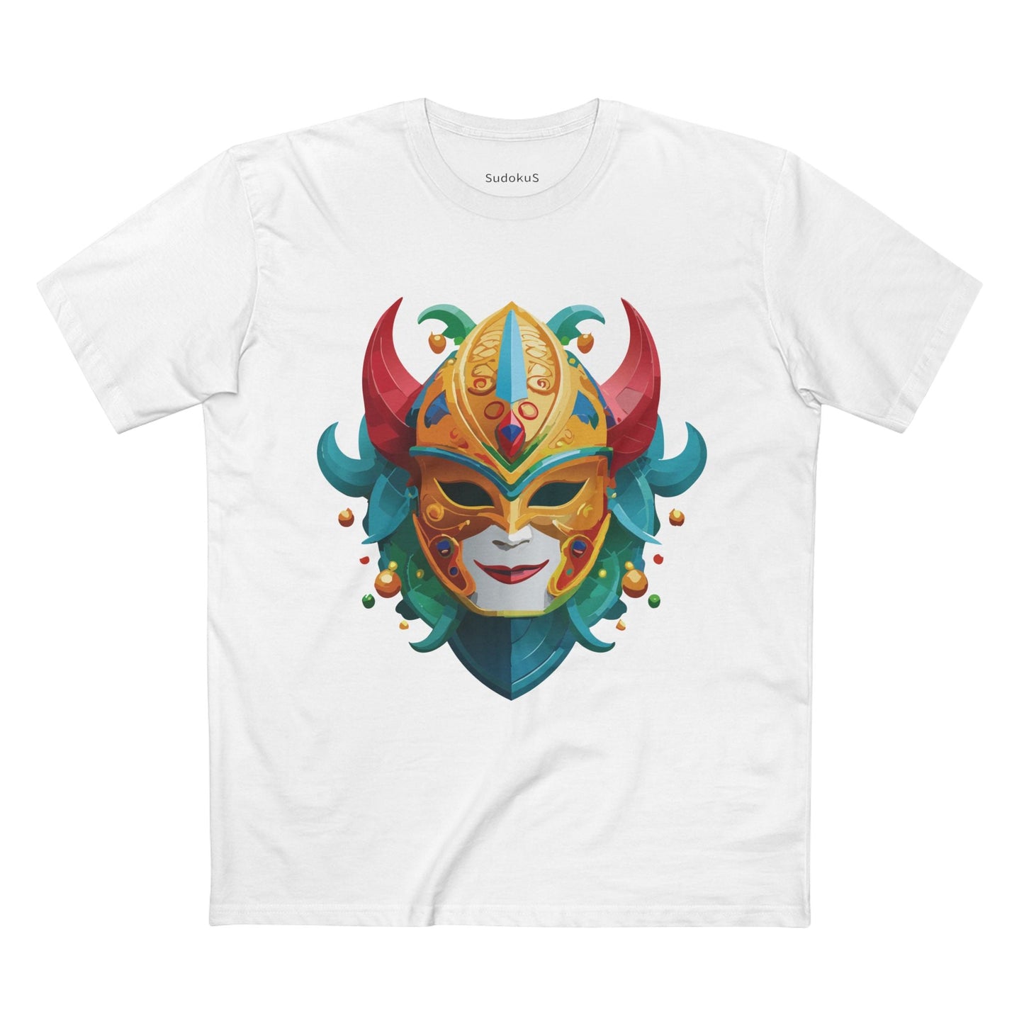 Mask Graphic Unisex 100 Cotton Staple Tee 19