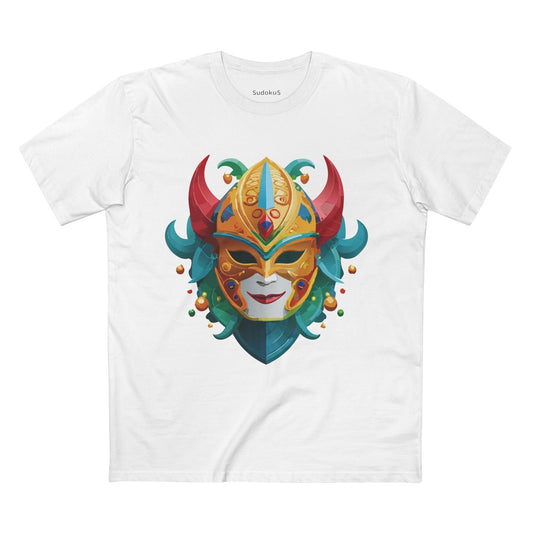 Mask Graphic Unisex 100 Cotton Staple Tee 19