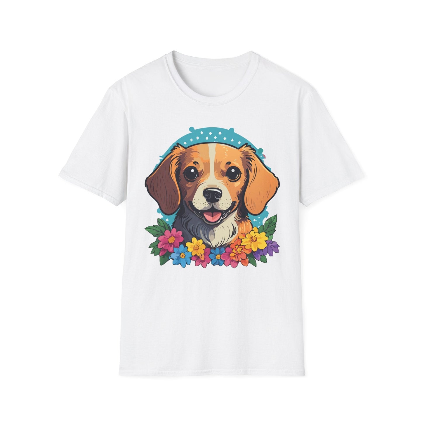 Dog Shirt Unisex Animal Tee Softstyle Cotton Ring Spun Comfort