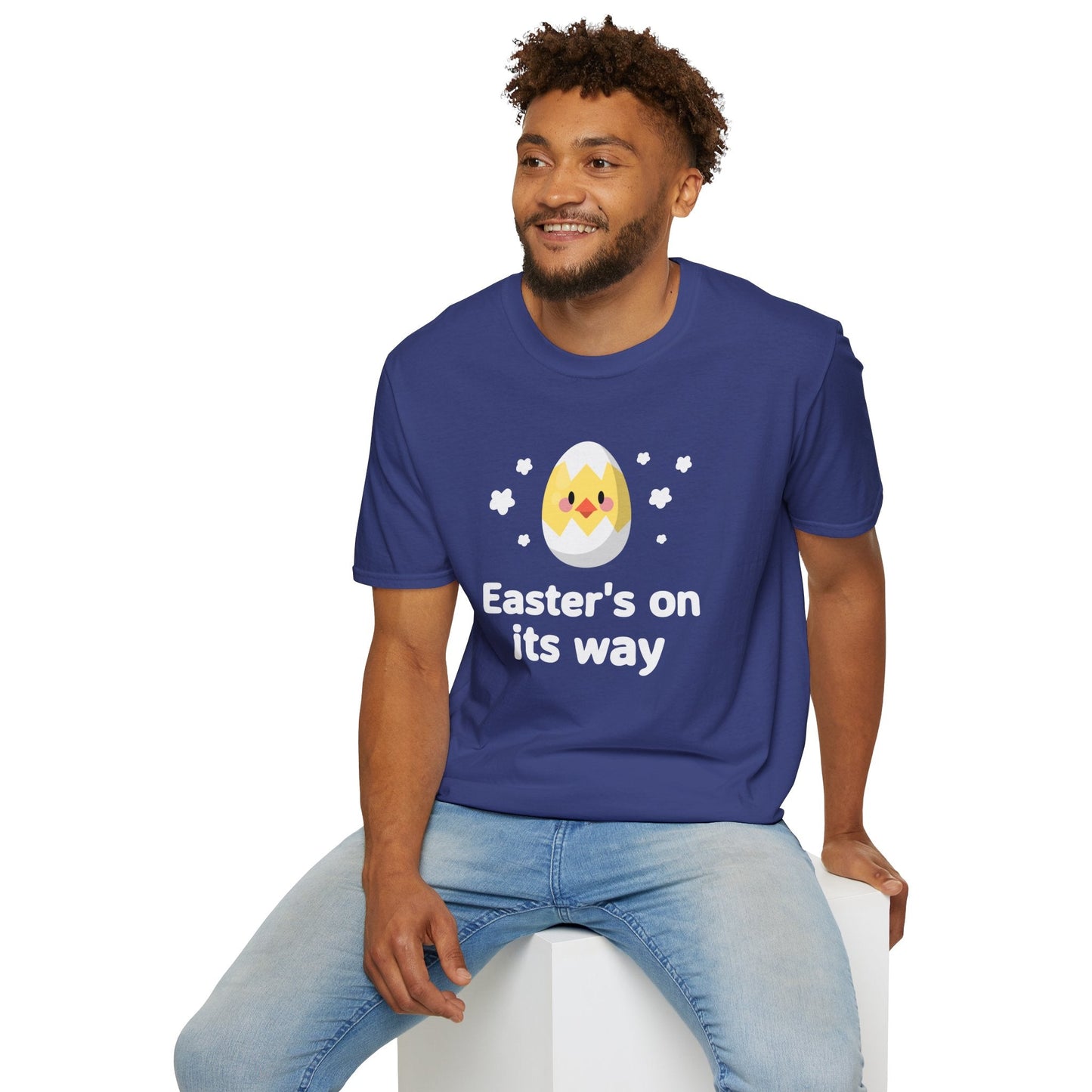 Easter Day T Shirt with Easter Design and Signature Print Unisex Gildan Softstyle Tee One Hundred Percent Cotton