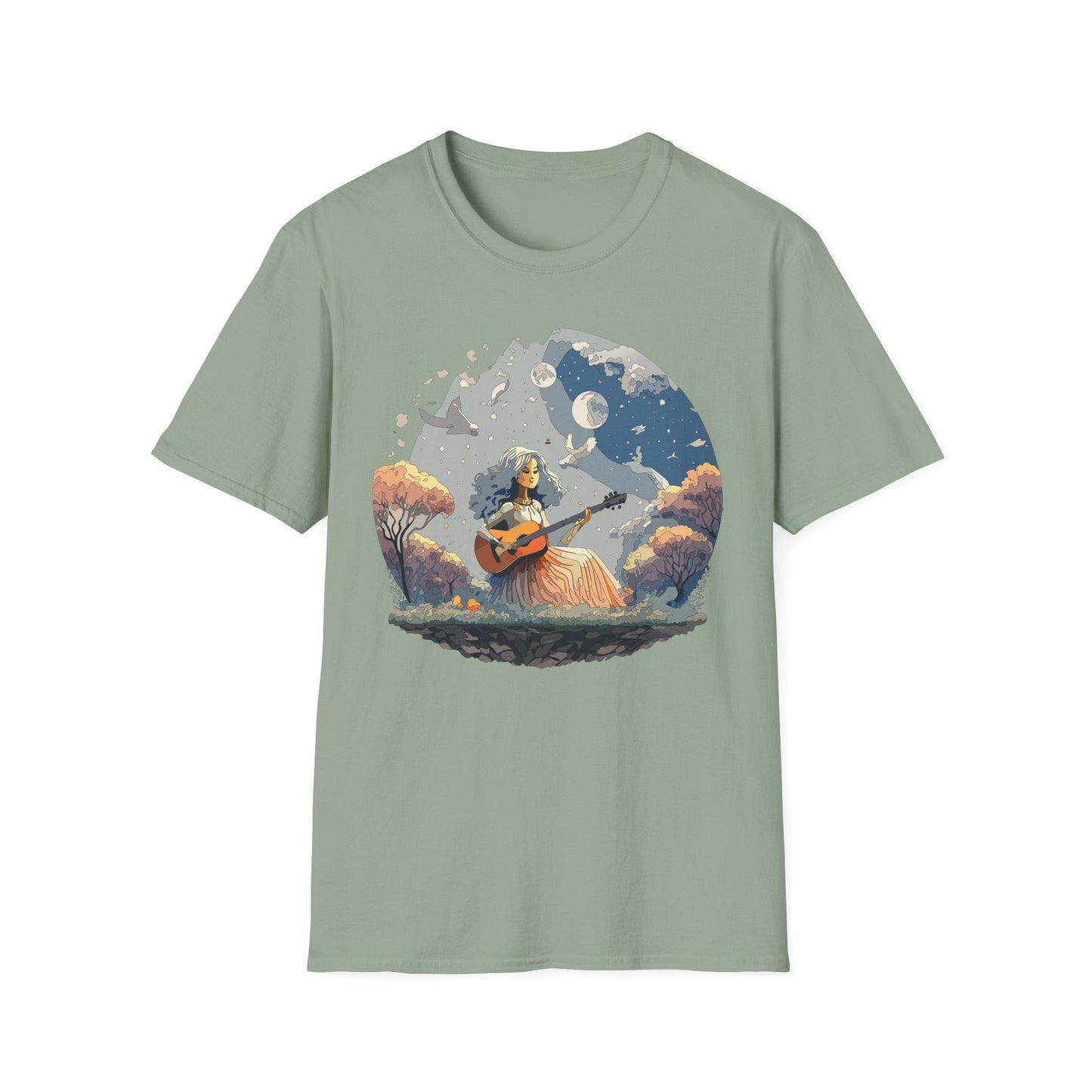 Womens Graphic T Shirt Art Design Tee Unisex Softstyle Cotton Shirt Everyday Comfort Durable Wear