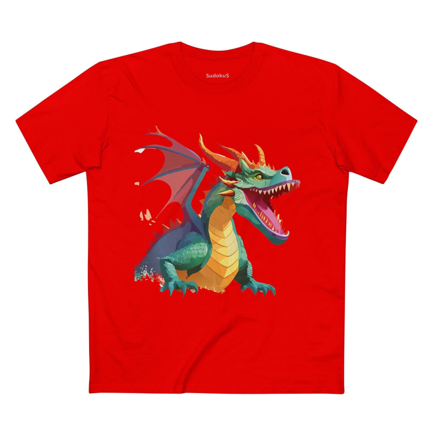 Dragon Graphic Unisex 100 Cotton Staple Tee 3
