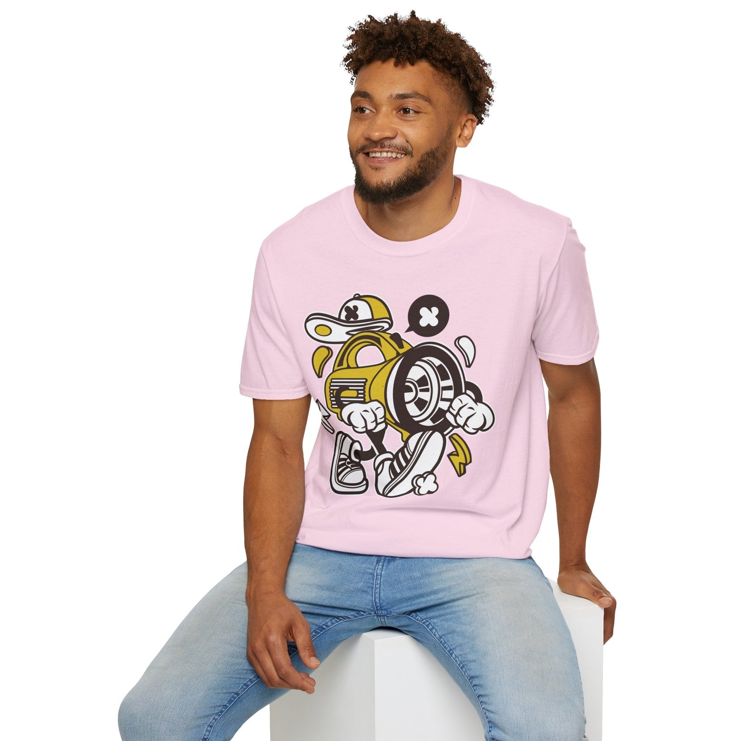 Cartoon T Shirt Animation Tee Funny Tee Unisex Softstyle Cotton Tee Gildan 64000