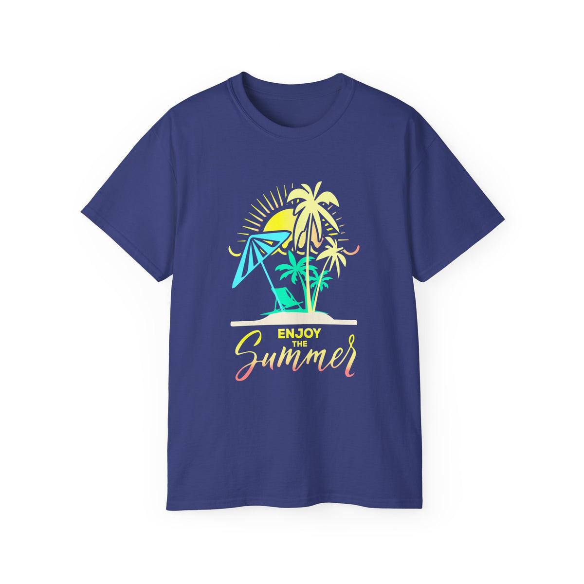 Enjoy the Summer palm trees surfboard tee | Summer T-Shirt