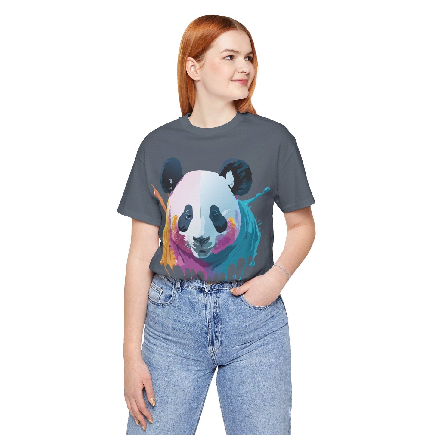 Adelpha Panda Graphic Tee Unisex Vintage Inspired Art Design Short Sleeve Shirt Edition