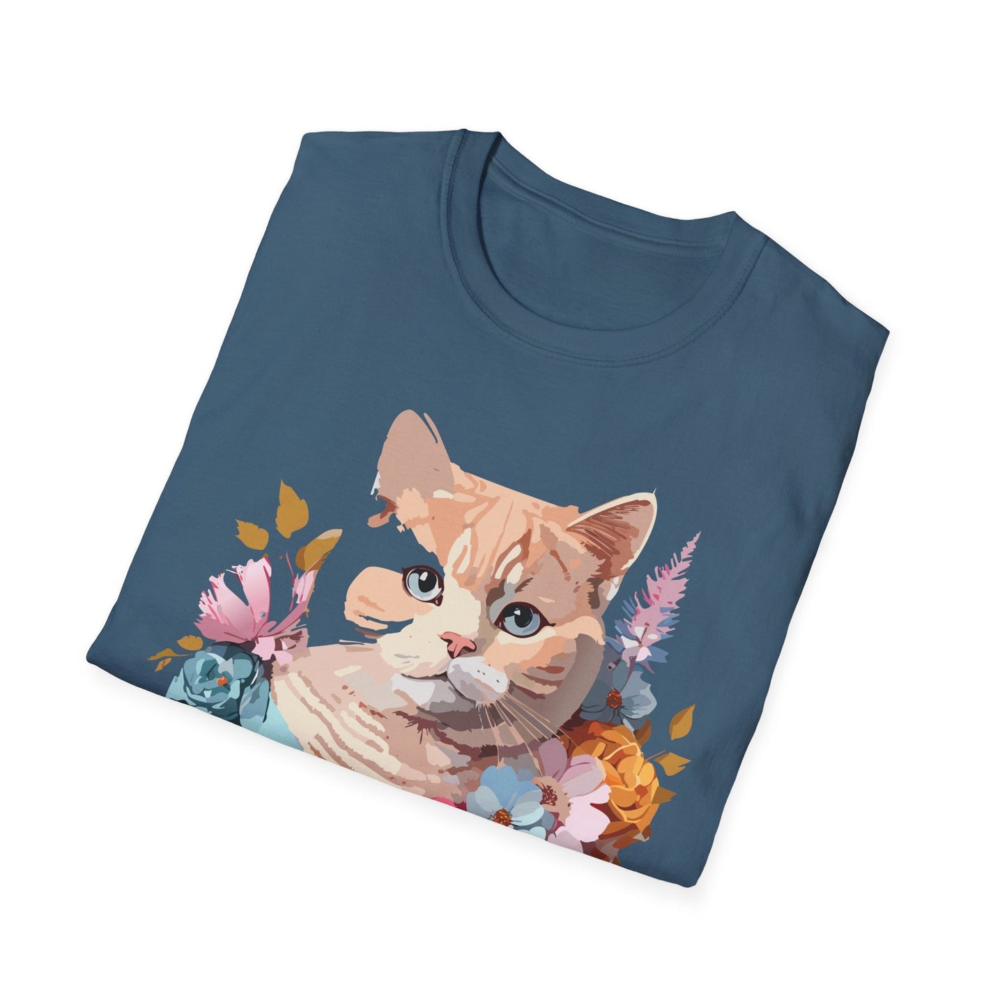 Cat Shirt Unisex Kitten Tee Softstyle Gildan 64000 Cotton Tee
