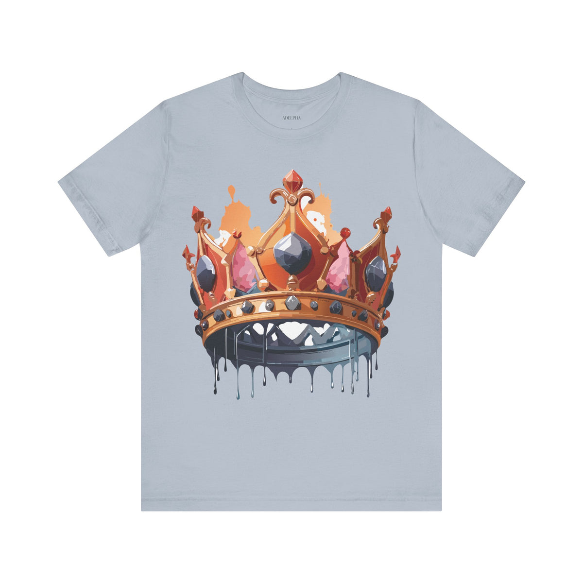 Crown Graphic Unisex Cotton Bella+Canvas Tee with Art Design m15