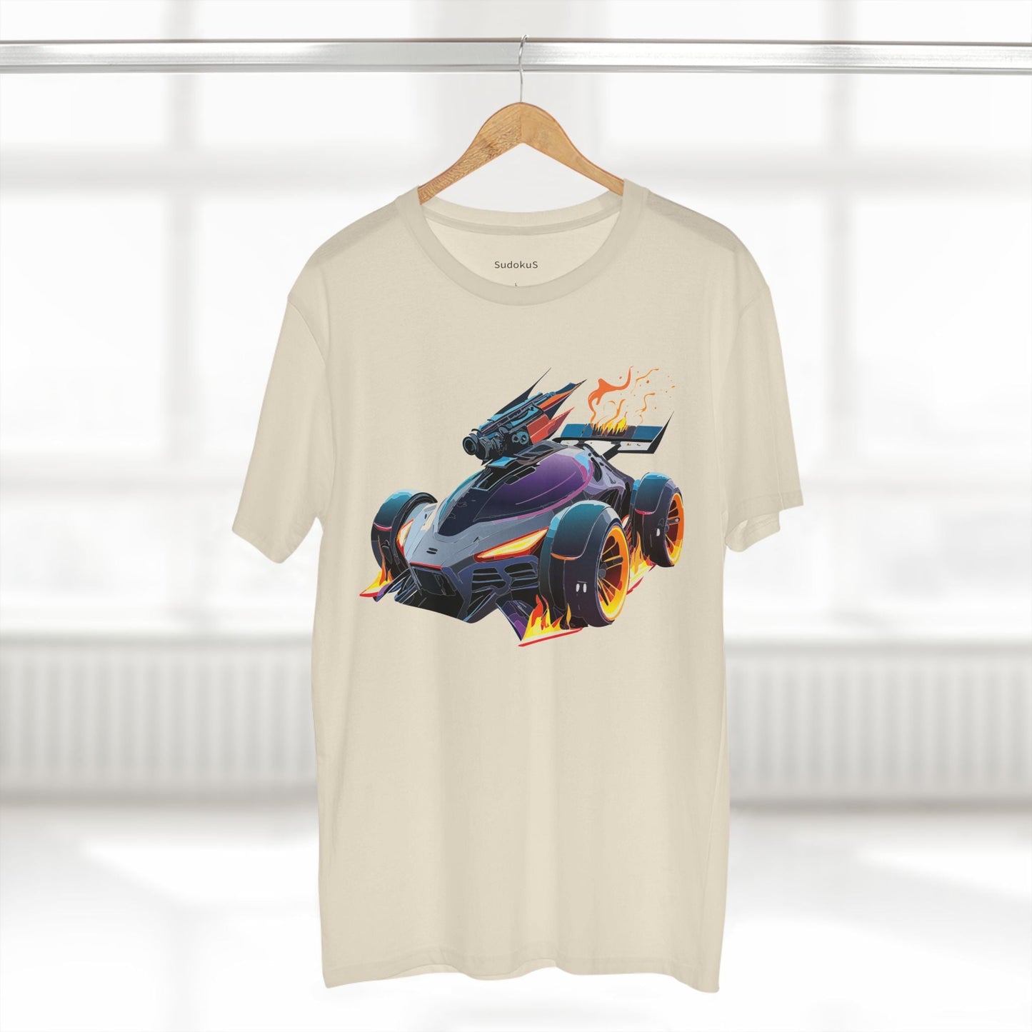 Car Graphic Unisex 100 Cotton Staple Tee 3