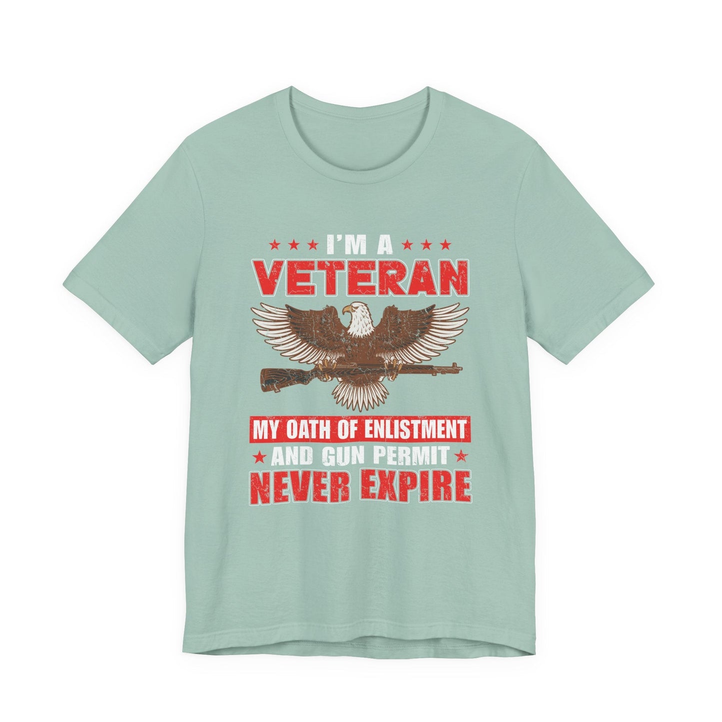 Army Veteran Patriotic Graphic Design Unisex Cotton T-Shirt v35