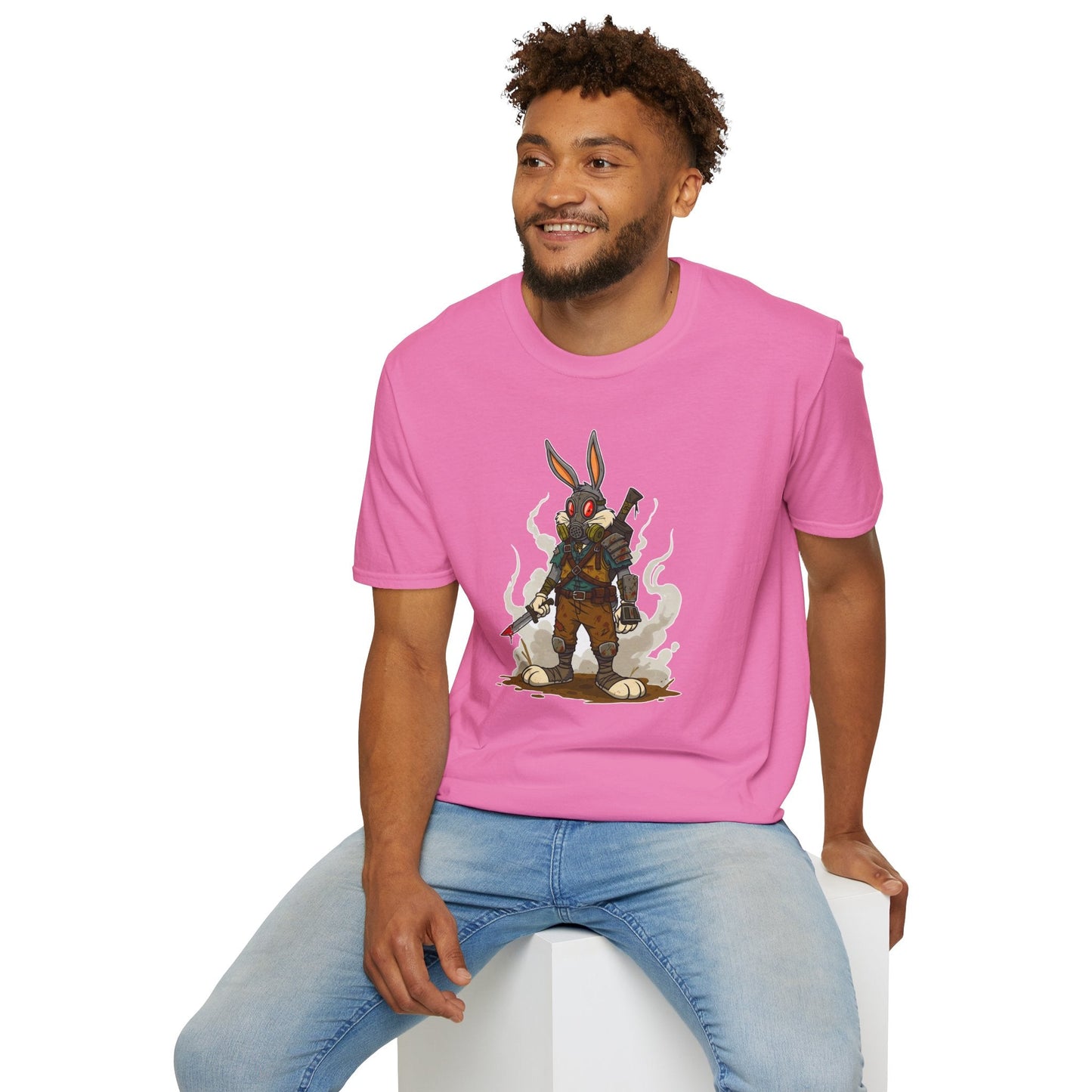 Bugs Bunny T Shirt Unisex Softstyle Cotton Tee With Cartoon Animation Design Artwork