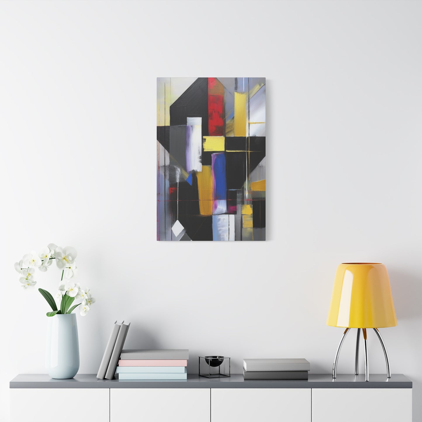 Abstract Geometric Painting Print Canvas 20x24,20x30,24x30 24x32,24x36,30x40 32x48,36x48,40x60 Pine-Wood Inner Frame ABS-36