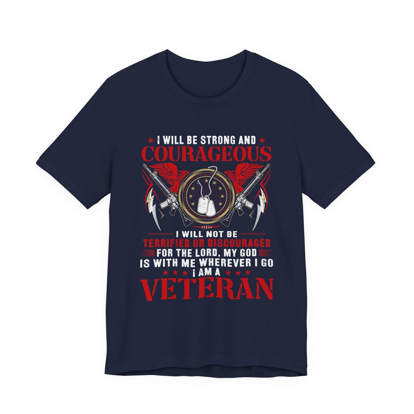 Army Veteran Patriotic Graphic Design Unisex Cotton T-Shirt v37