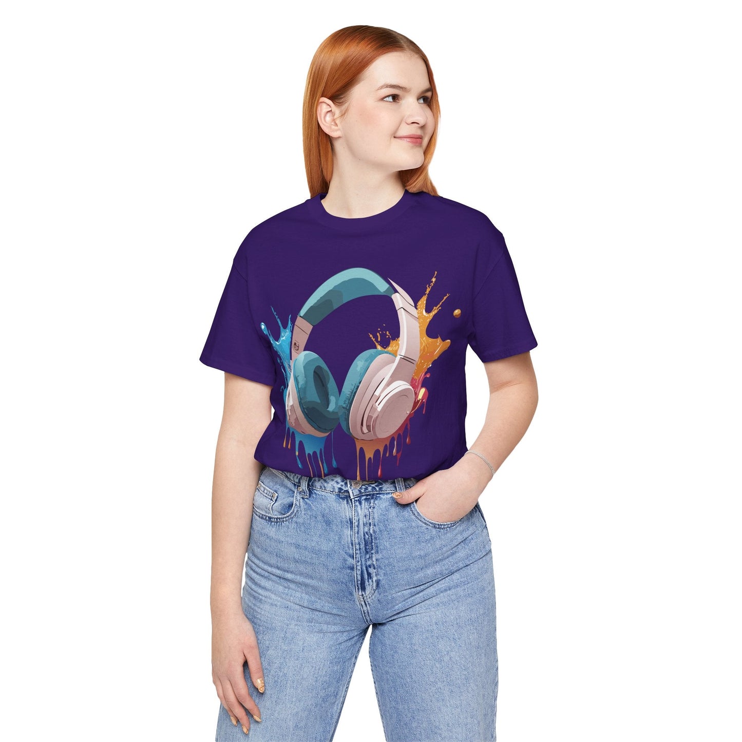 Adelpha Graphic Tee Unisex Music Artwork Vintage Inspired Jersey Short Sleeve Shirt