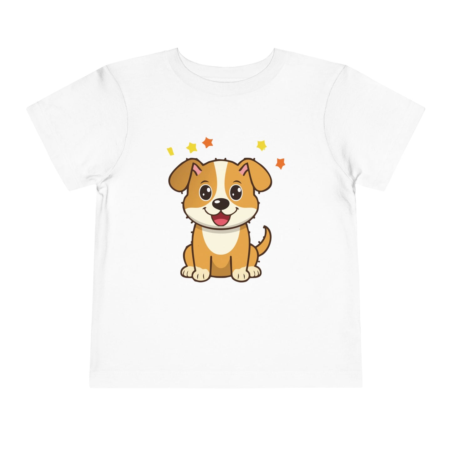 Bonita camiseta de manga corta para niños pequeños con diseño de cachorro: regalo adorable para amantes de las mascotas (2 a 5 años)