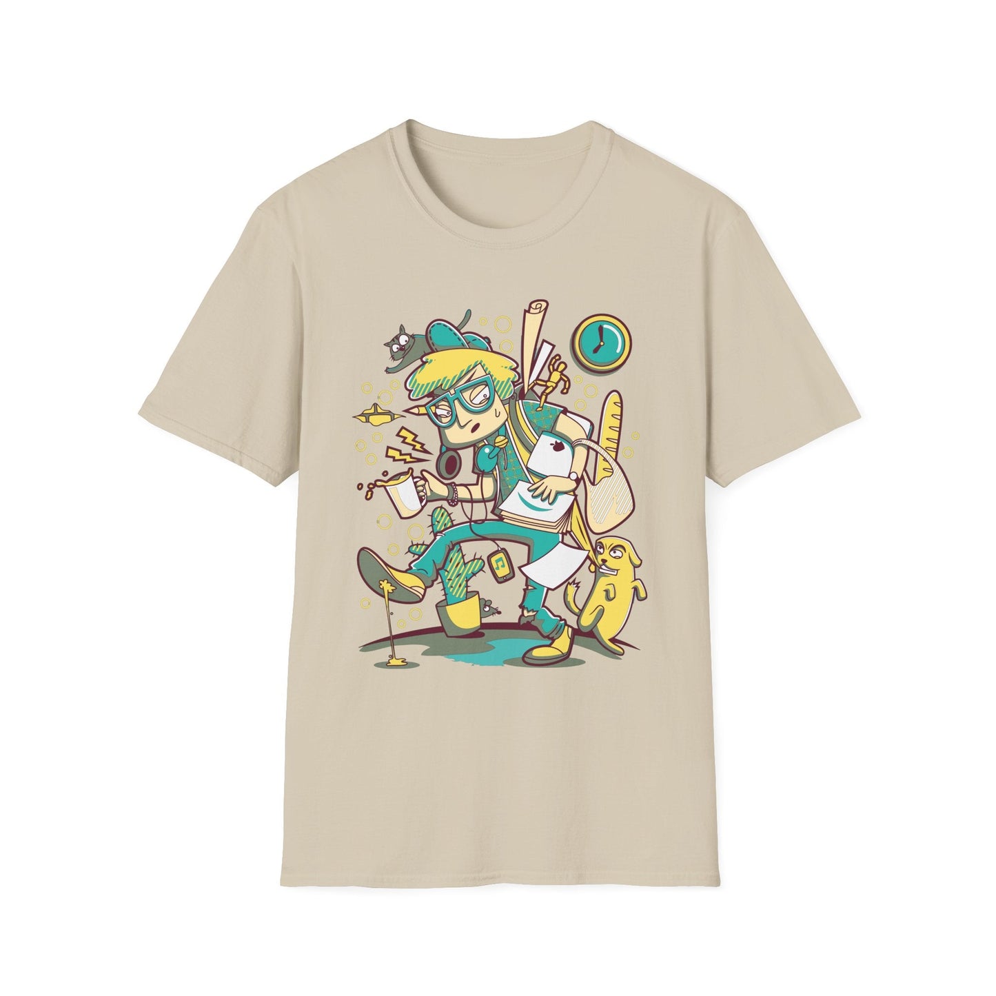 Cartoon T Shirt Animation T Shirt Funny Tee Shirt Unisex Gildan Softstyle 64000 Cotton Tee