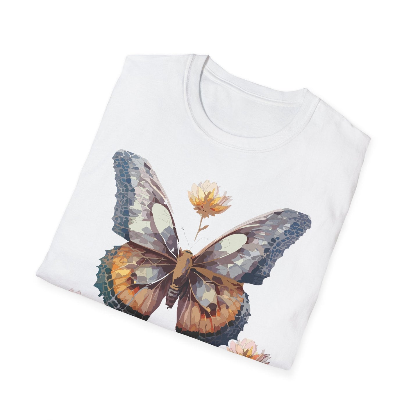 Butterfly Shirt Unisex Monarch Butterfly Tee Gildan Softstyle 64000 Ring Spun Cotton