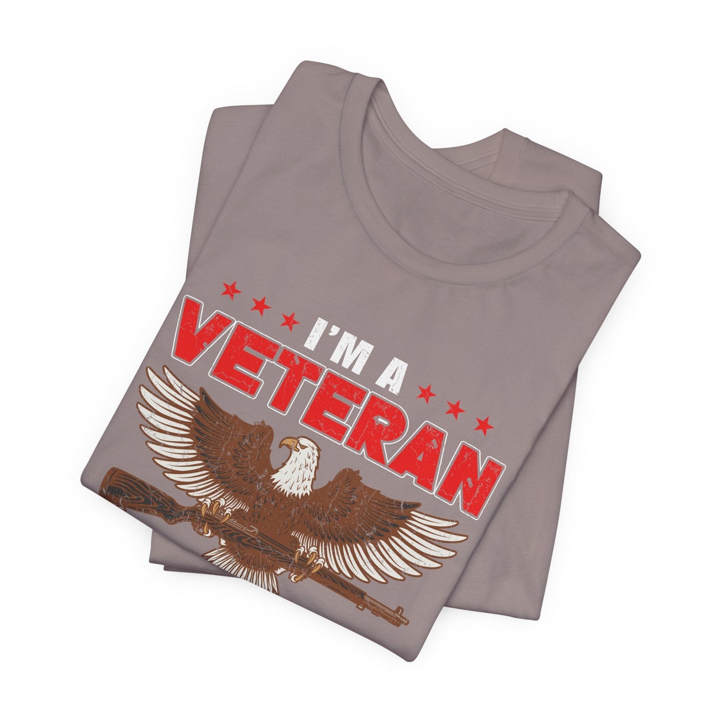 Army Veteran Patriotic Graphic Design Unisex Cotton T-Shirt v35