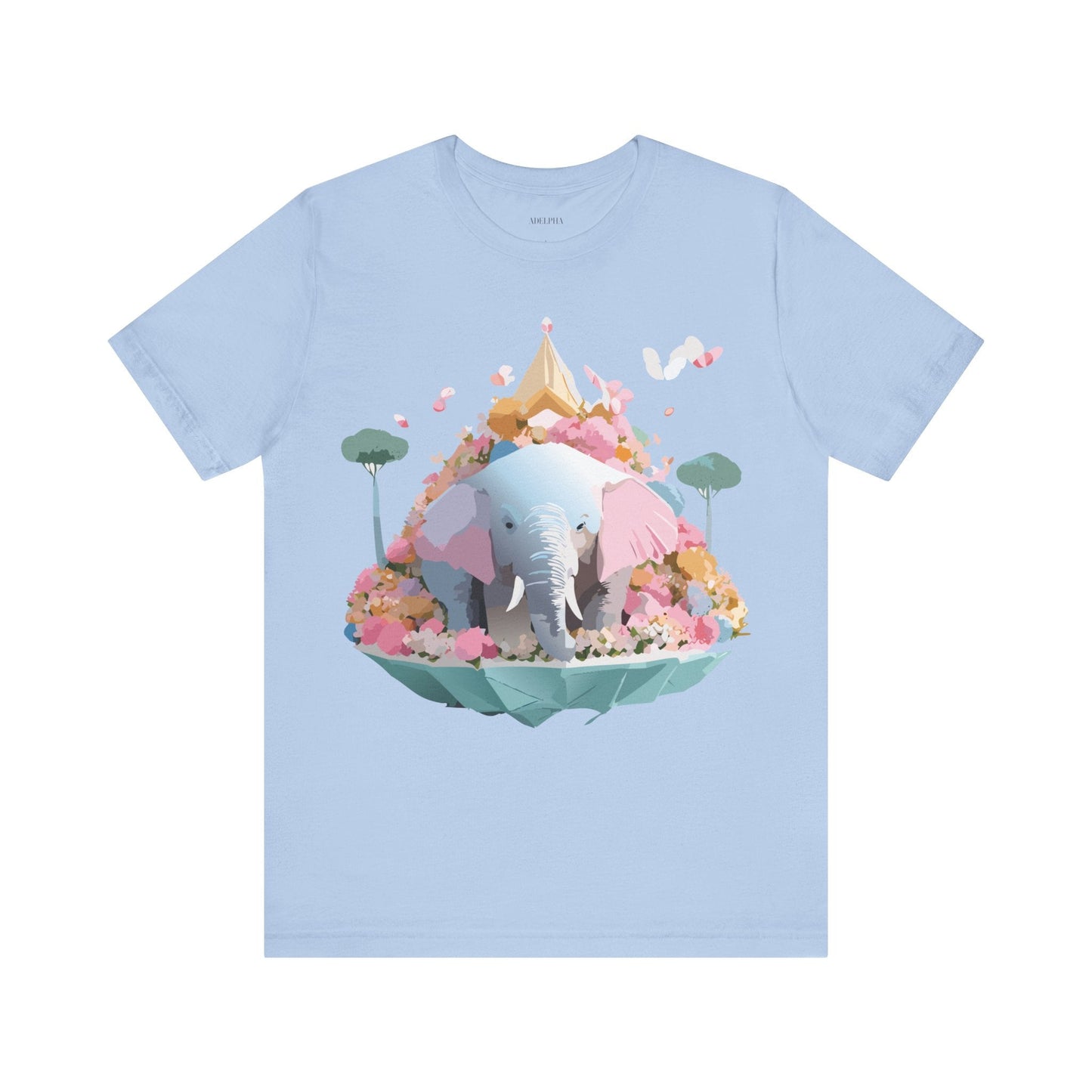 Elephant Graphic Unisex 100 Cotton Jersey Vintage Art Design Tee 19