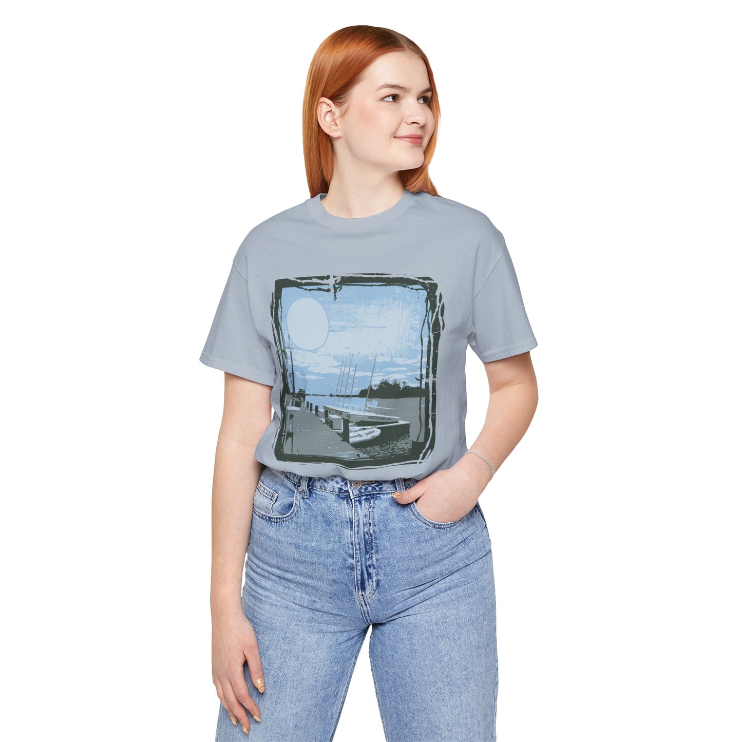 Yacht Club Retro Poster Graphic Design Tee, Yacht Club Shirt, Vintage Tees, Art Design T-Shirt, Graphic Tee, Retro Art Shirts