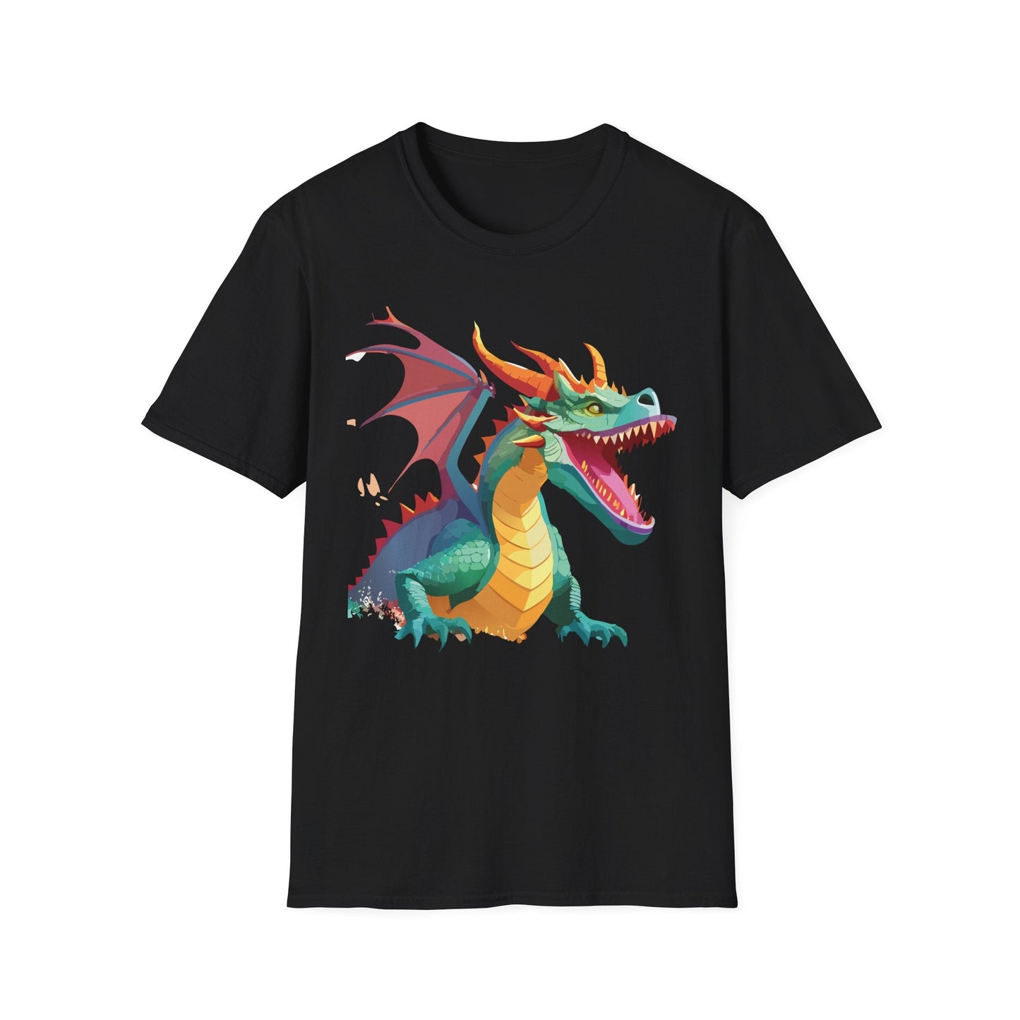 Dragon Graphic T Shirt Unisex Softstyle Cotton Tee Dragon Art Shirt For Men Women