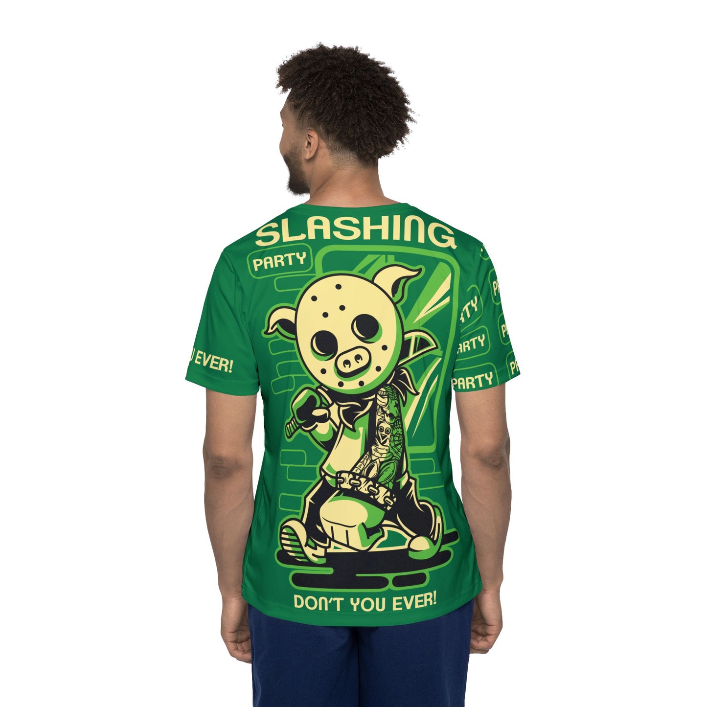 52-Be Fun Graphic T-Shirt, Art Design Poly Shirt, All Over Print Graphic Tee, Monsters T-Shirt, Cartoon Tees