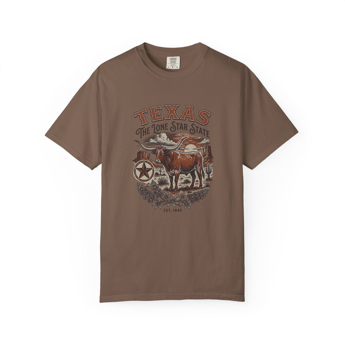 Texas State Vintage Travel Tourist Graphic Tee Unisex 100 Cotton Comfort Colors T-Shirt