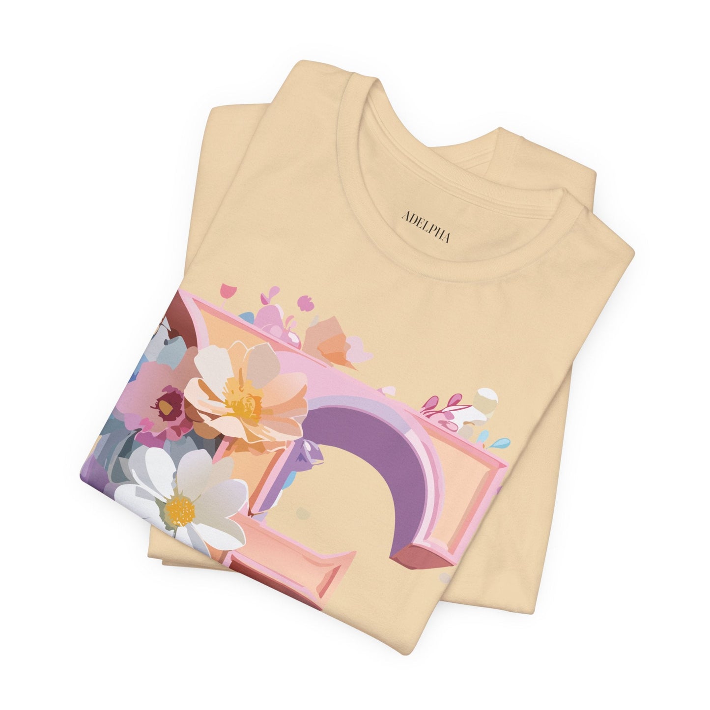 Letter E Shirt Graphic Tee Unisex Vintage Inspired Artwork By Adelpha Premium Short Sleeve