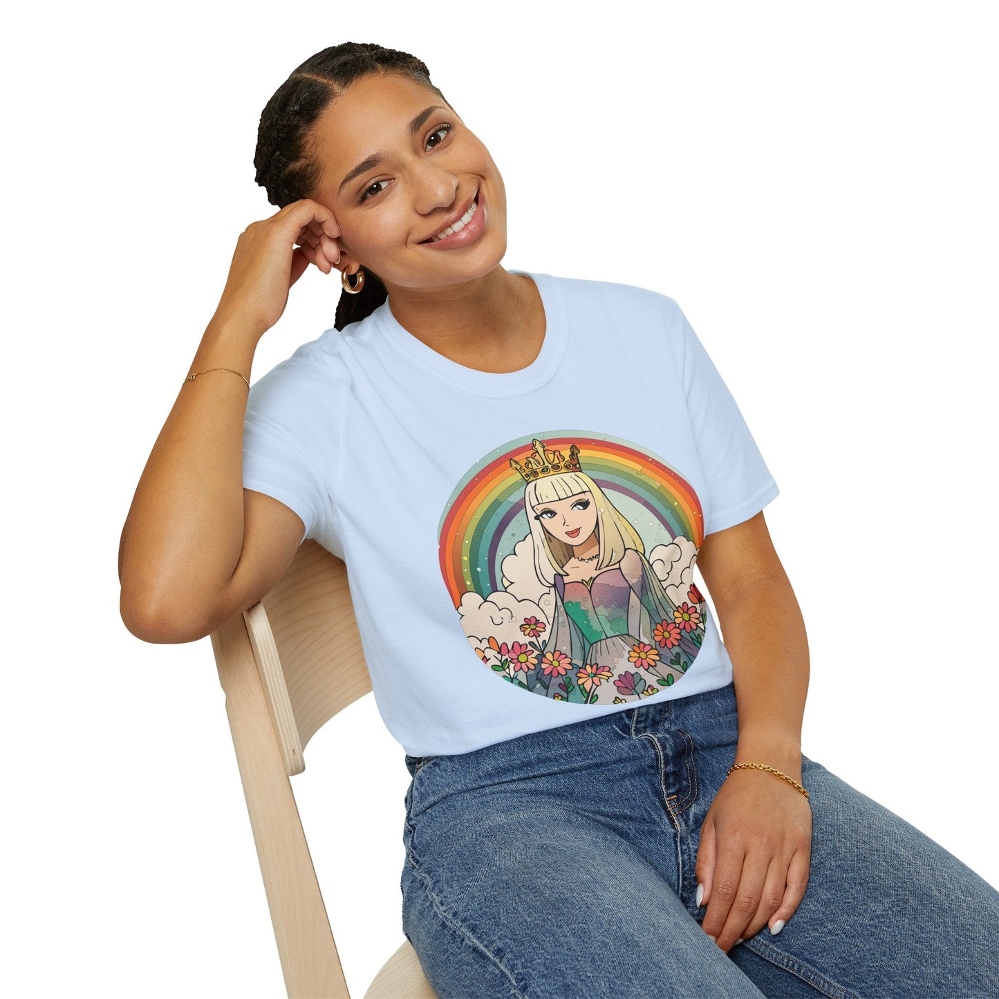 Womens Graphic T Shirt Art Design Tee Softstyle 100 Percent Ring Spun Cotton Comfort