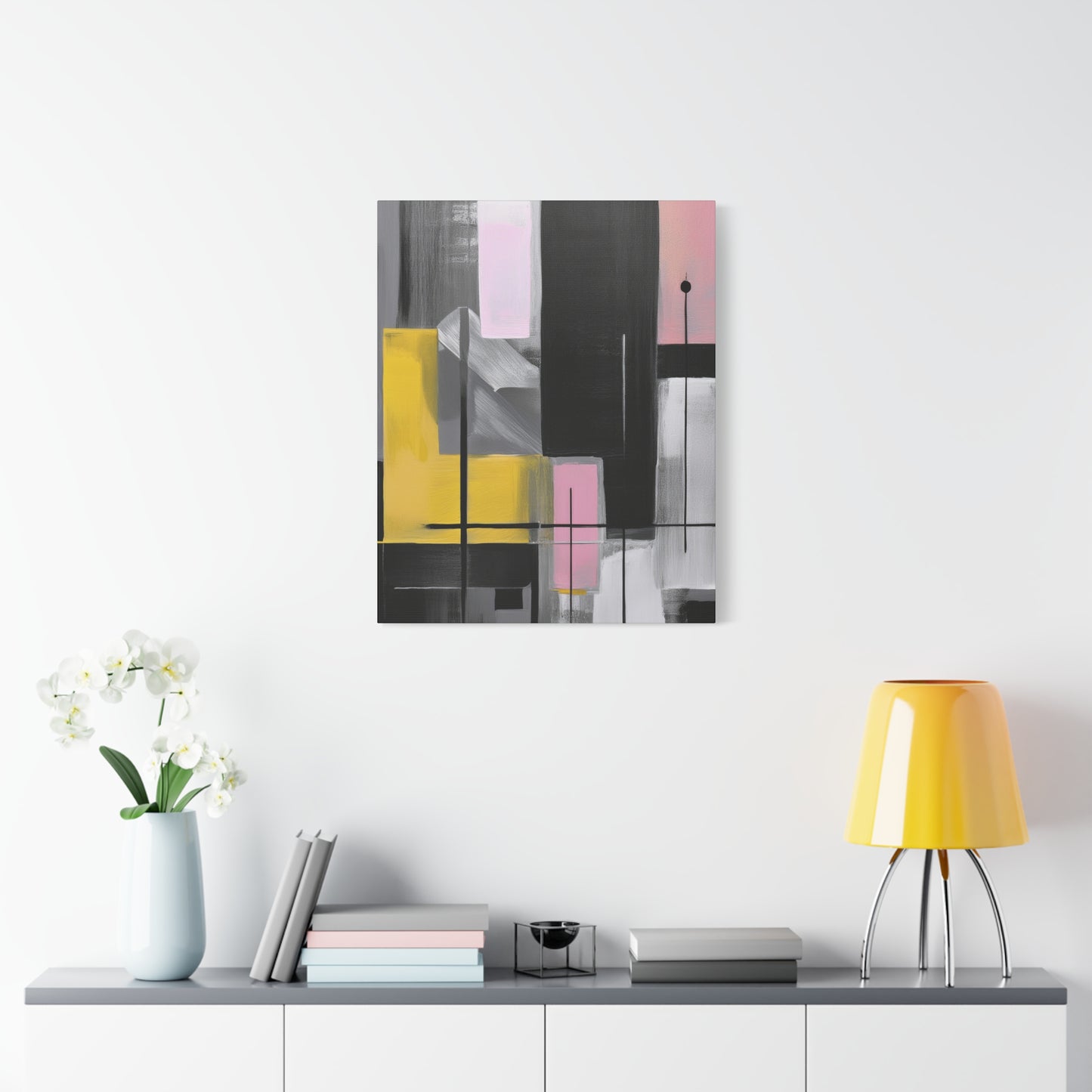 Abstract Geometric Painting Print Canvas 20x24,20x30,24x30 24x32,24x36,30x40 32x48,36x48,40x60 Pine-Wood Inner Frame ABS-39