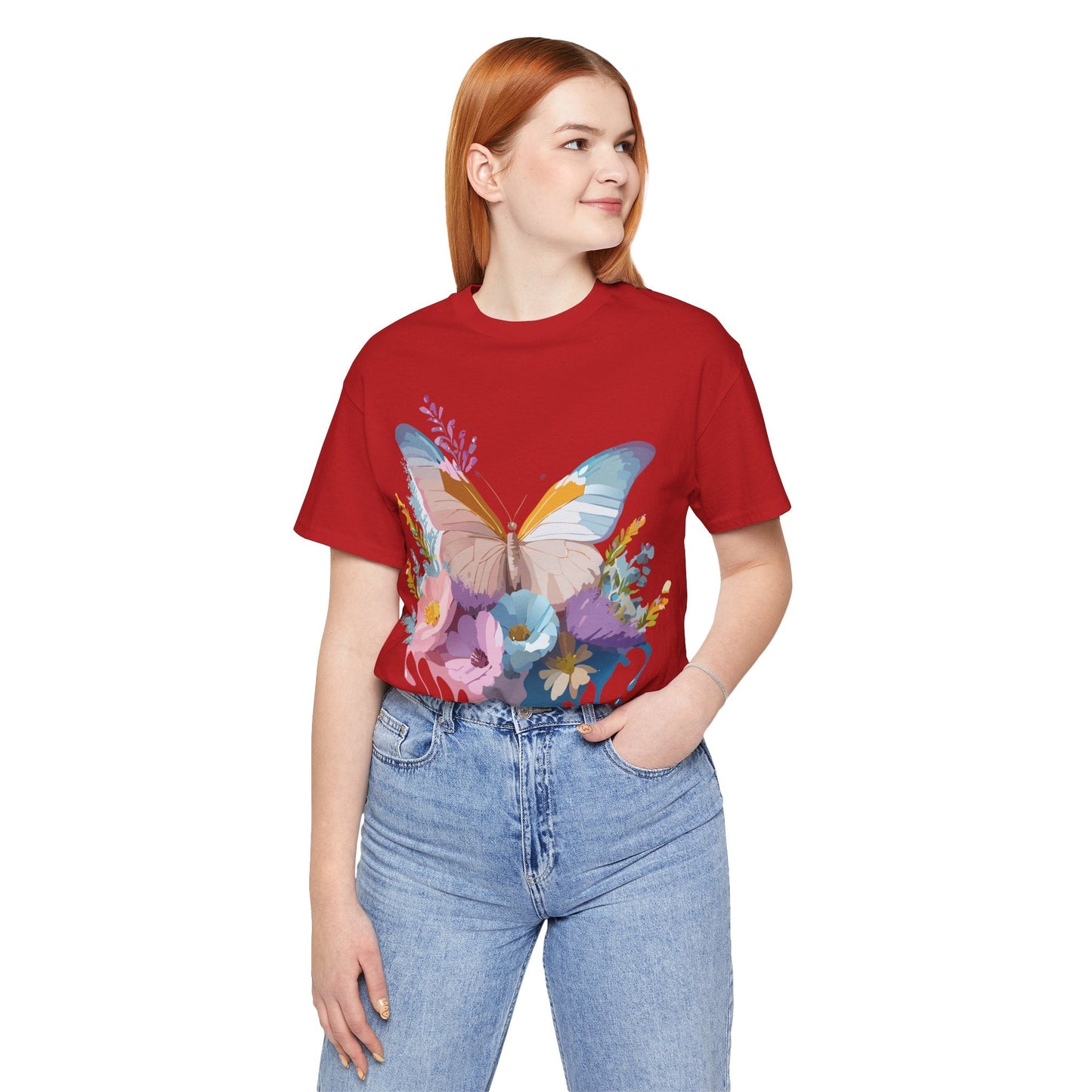 Butterfly Graphic T Shirt Unisex Adelpha Vintage Art Design Tee