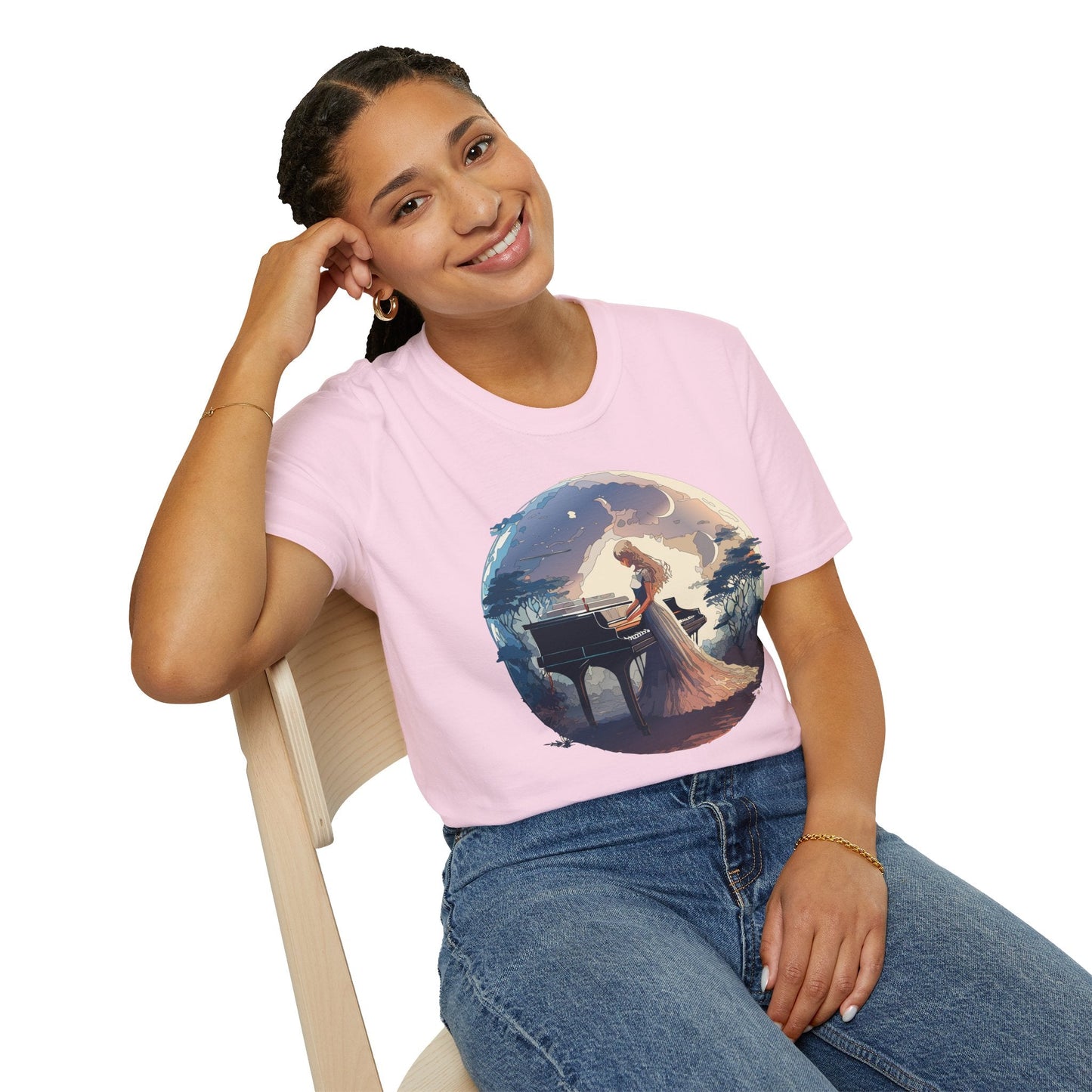 Womens Graphic T Shirts Art Design Shirt Unisex Softstyle Gildan 64000 Short Sleeve