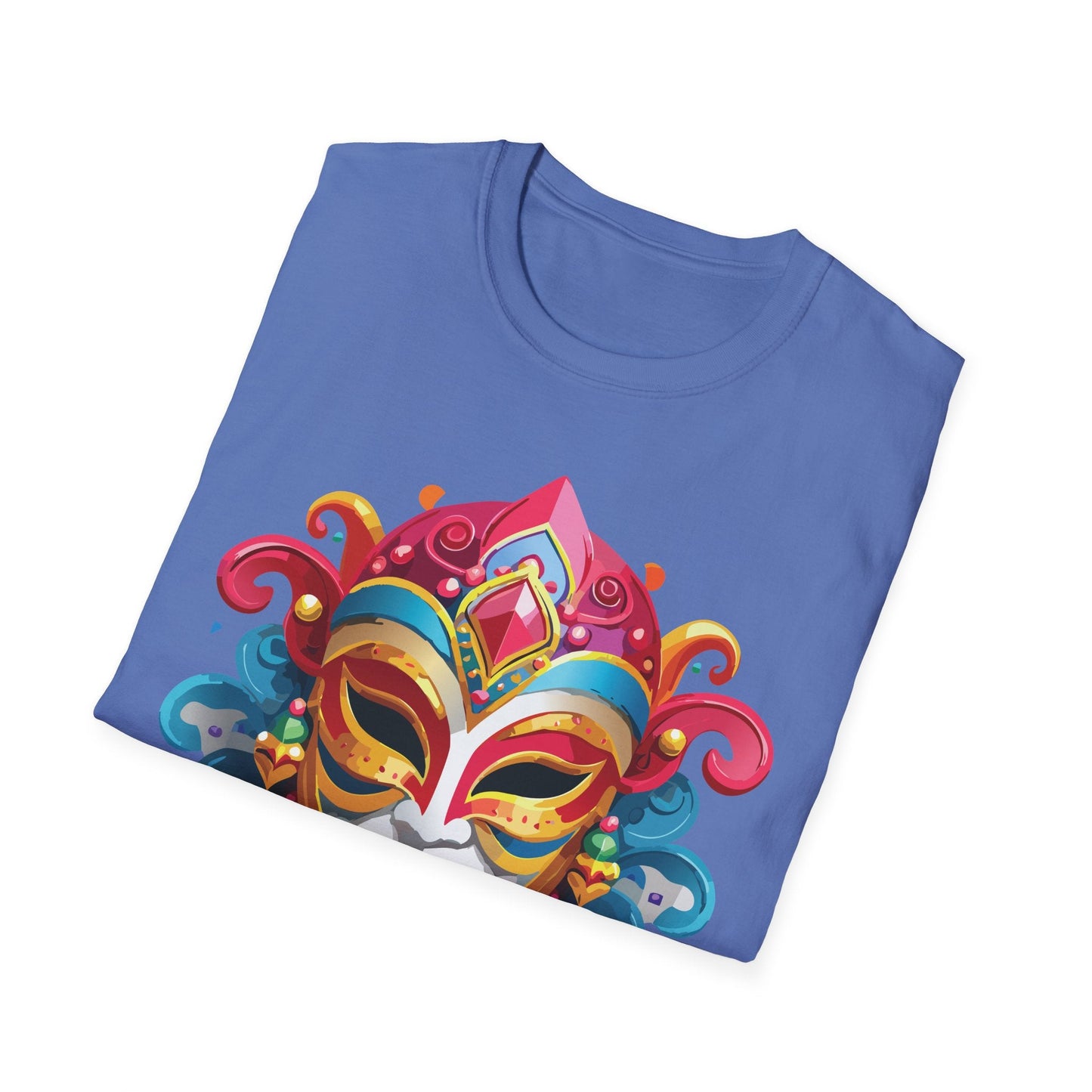 Mask Graphic Unisex Cotton Masquerade Design Artwork Tee 14