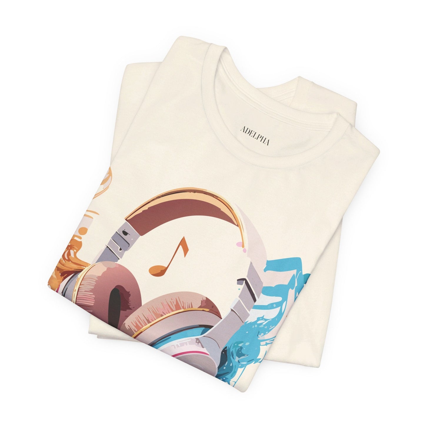 Unisex Graphic T Shirt With Vintage Music Inspired Artwork From Adelpha Short Sleeve Tee