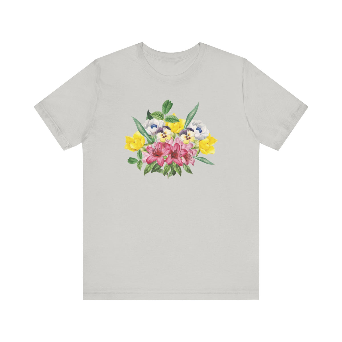 Floral Graphic Tee Shirt - Bella+Canvas Unisex 100 Cotton 49