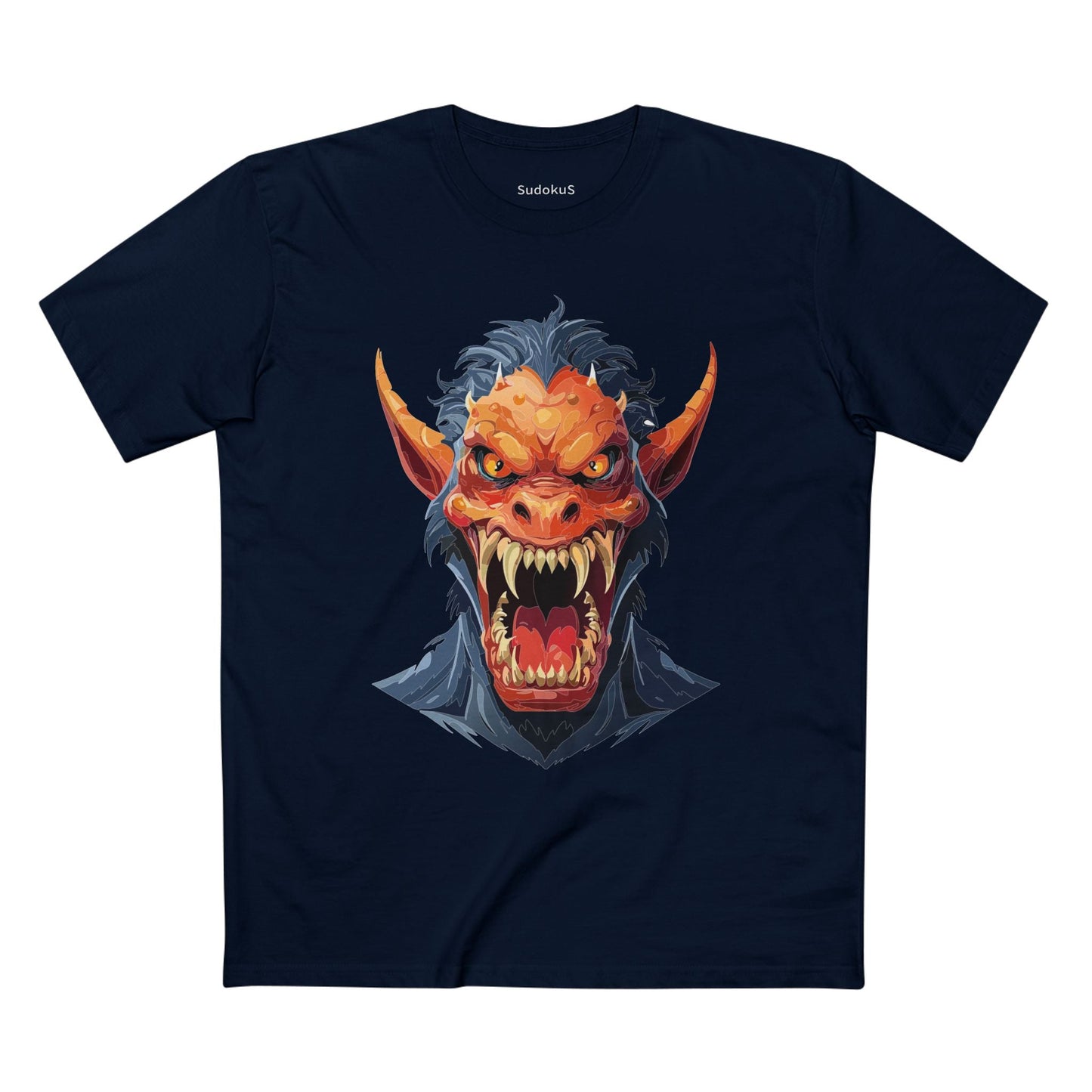 Cartoon Monsters Graphic Unisex 100 Cotton Staple Tee 2