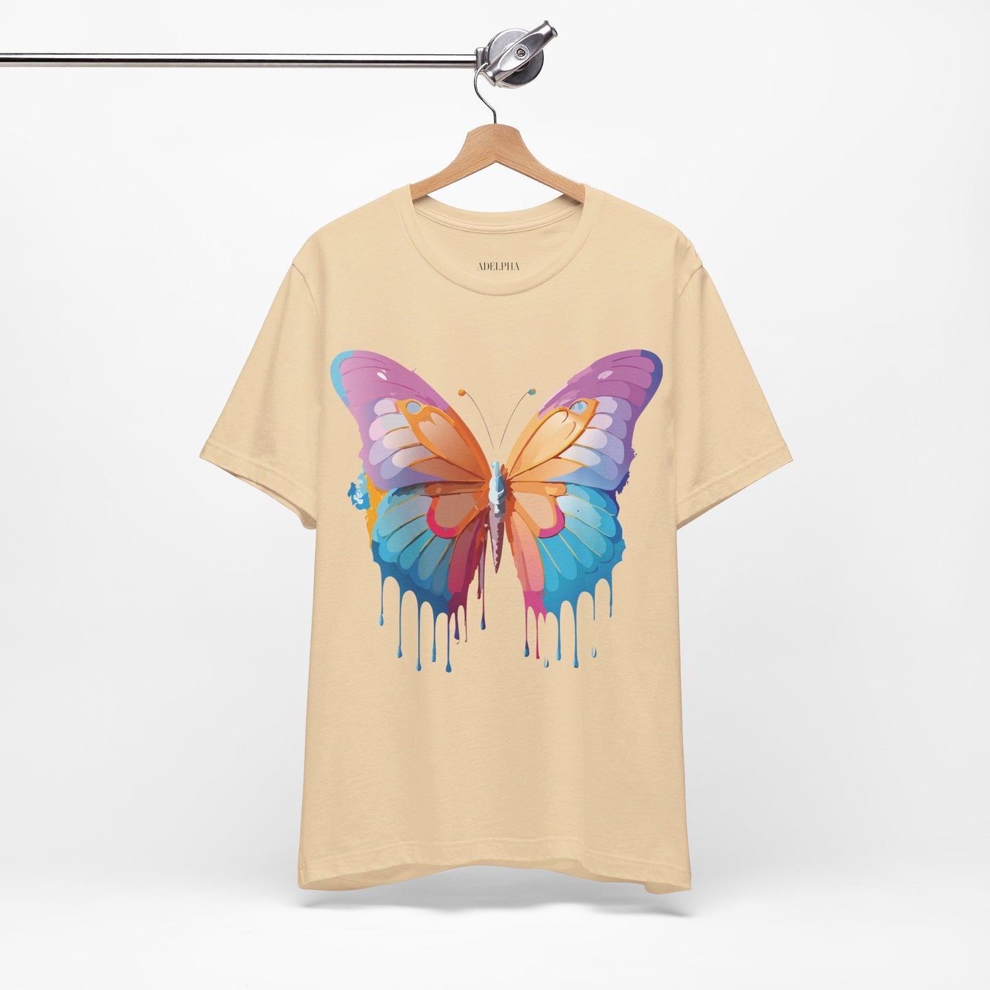 Butterfly Graphic Unisex 100 Cotton Lightweight Vintage Design Jersey Tee 91