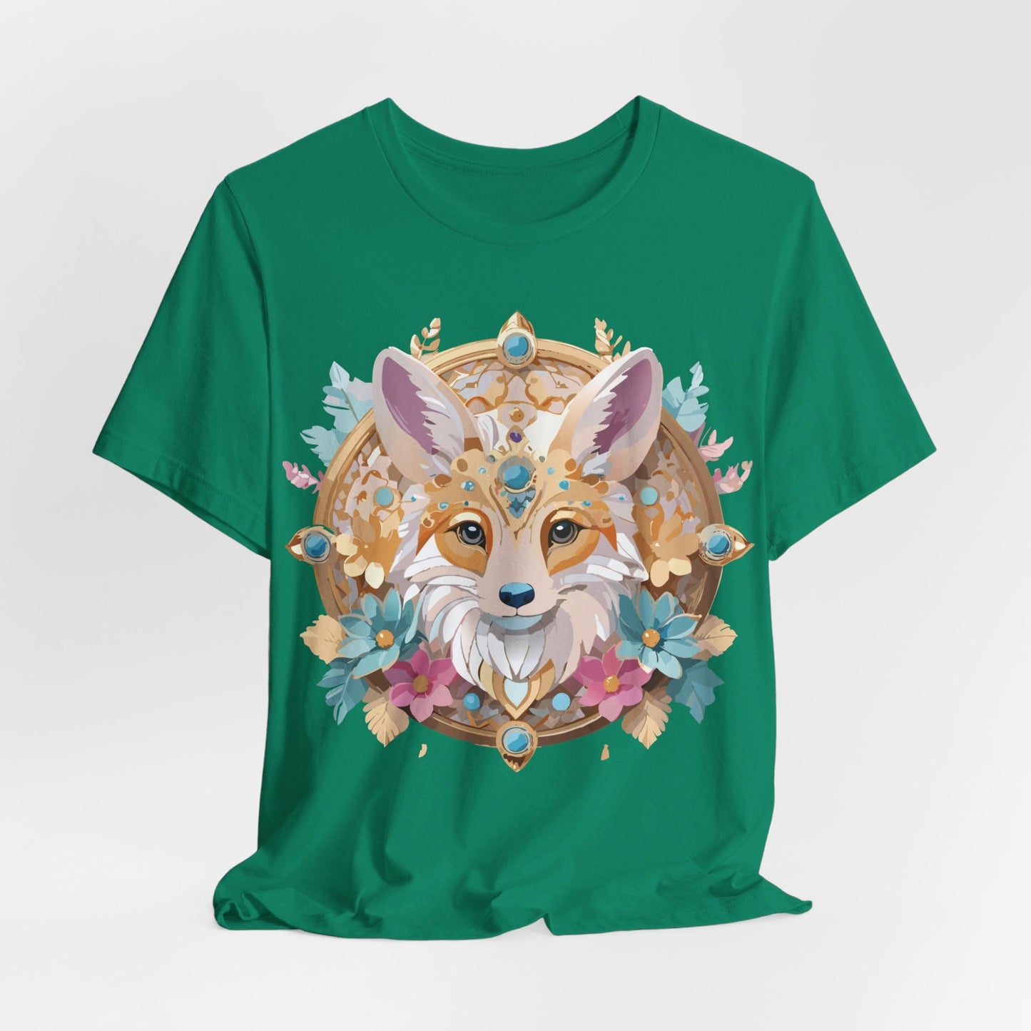 Unisex Graphic Tee From Adelpha Medallion Art Design Vintage Inspired Look Everyday Wear Style