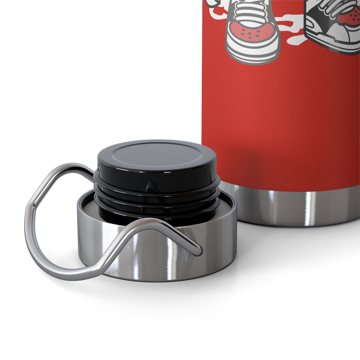 22oz Copper Insulated Water Bottle with Cartoon Design - CV31